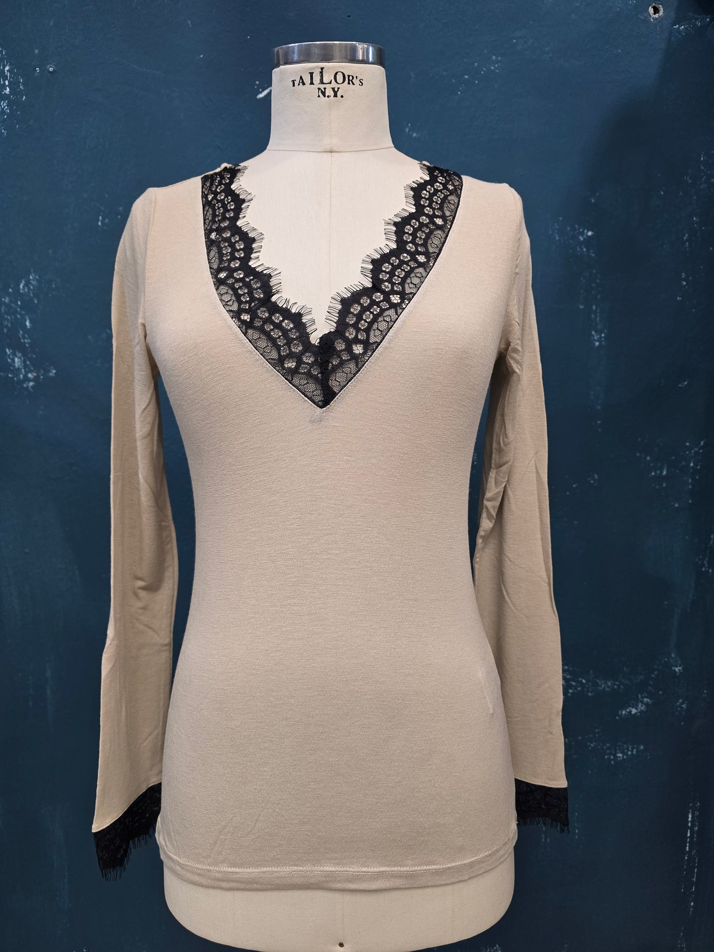 Maglia ultra light inserto pizzo