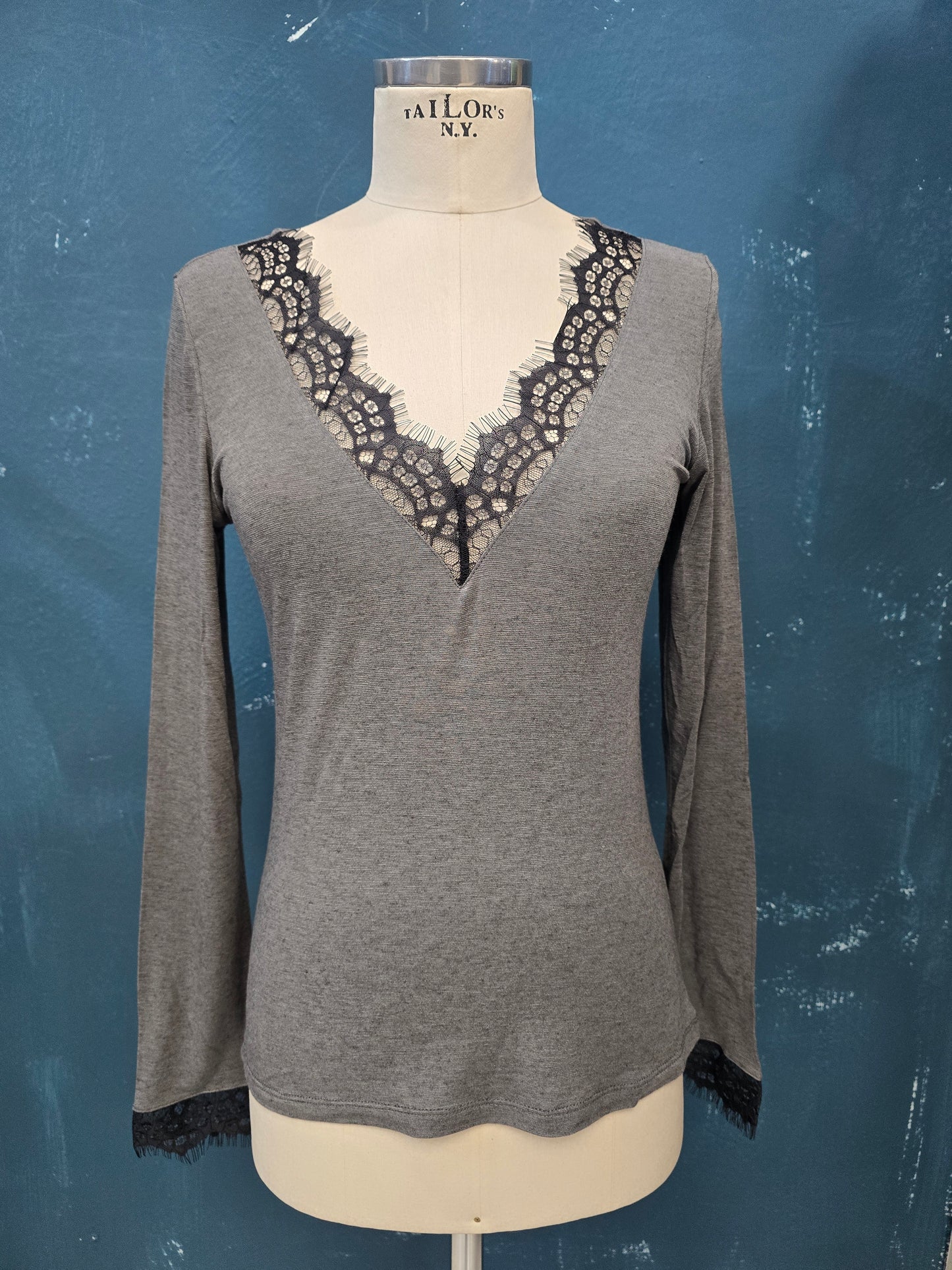 Maglia ultra light inserto pizzo