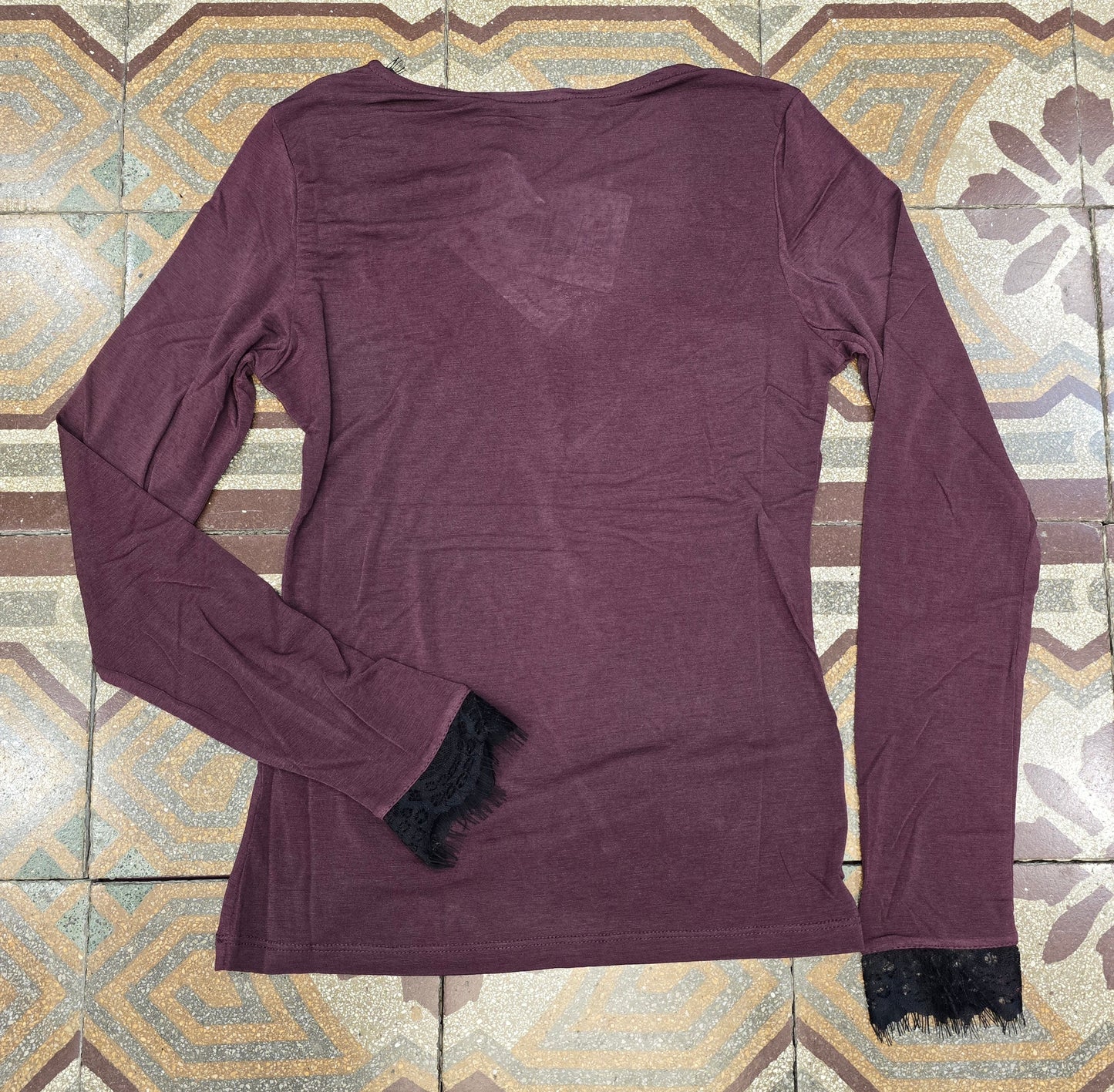 Maglia ultra light inserto pizzo