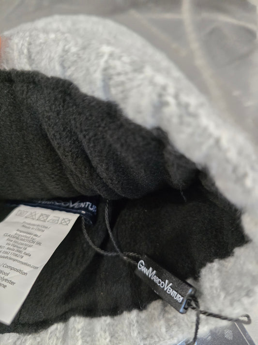 Cappello in Maglia a Coste Imbottito