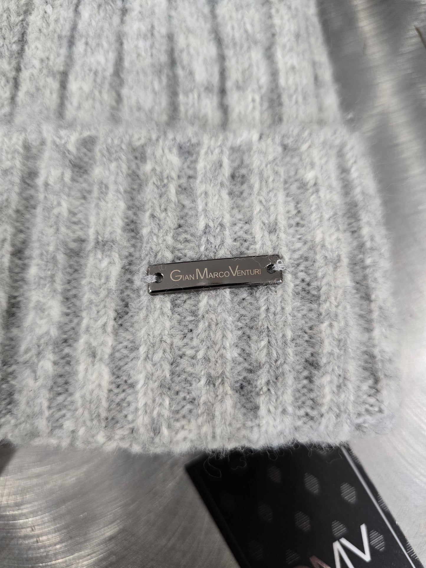 Cappello in Maglia a Coste Imbottito