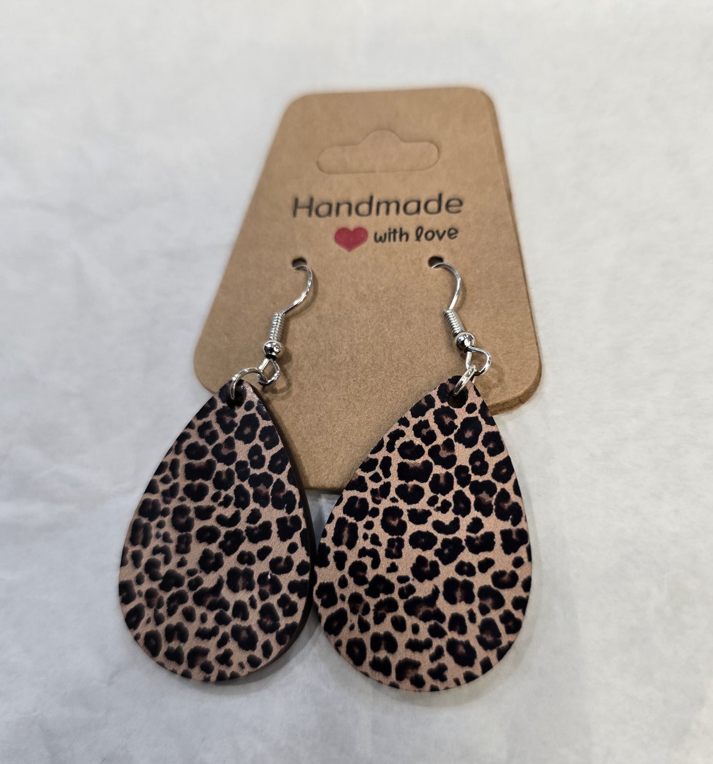 Orecchini Goccia Stampati  Fantasia Natale