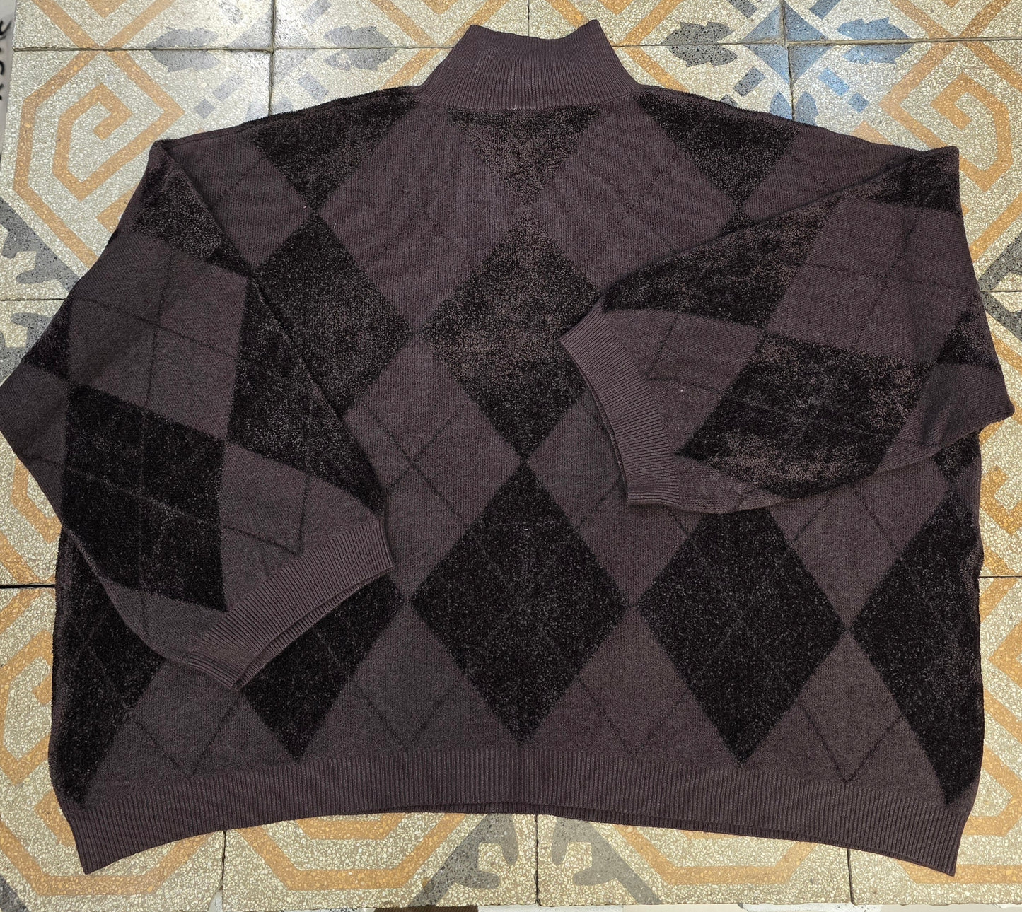 Maglia Donna Dolcevita Rombi Ciniglia