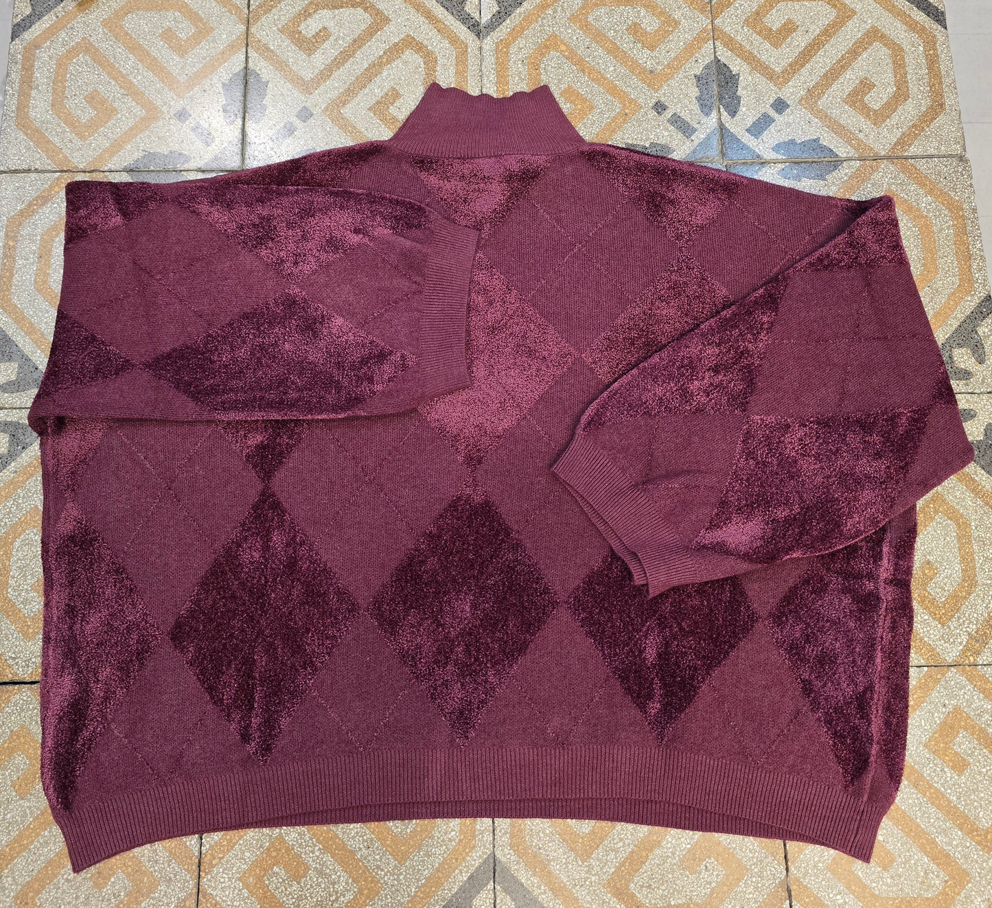 Maglia Donna Dolcevita Rombi Ciniglia