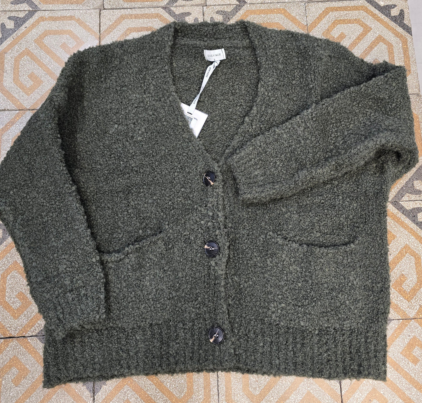 Cardigan  Donna Maglia Bouclè