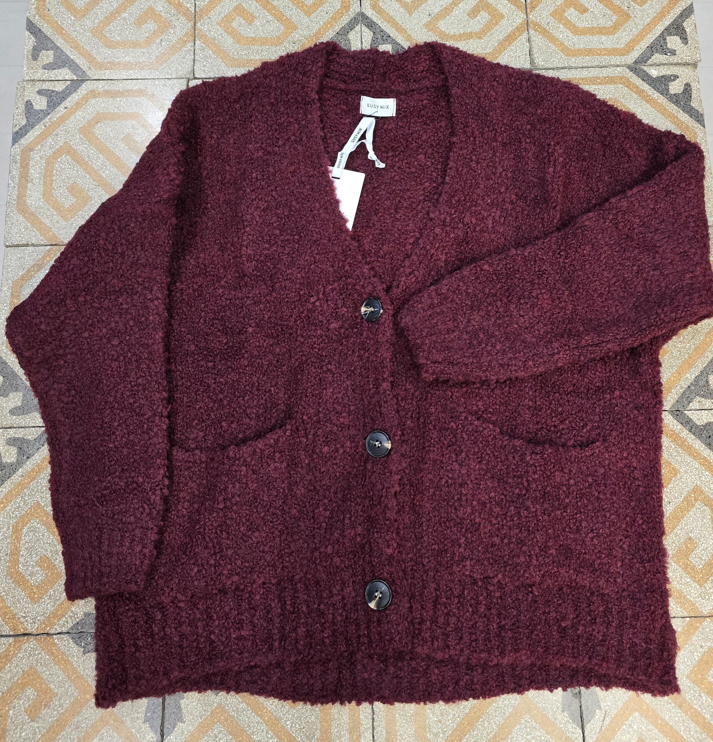 Cardigan  Donna Maglia Bouclè