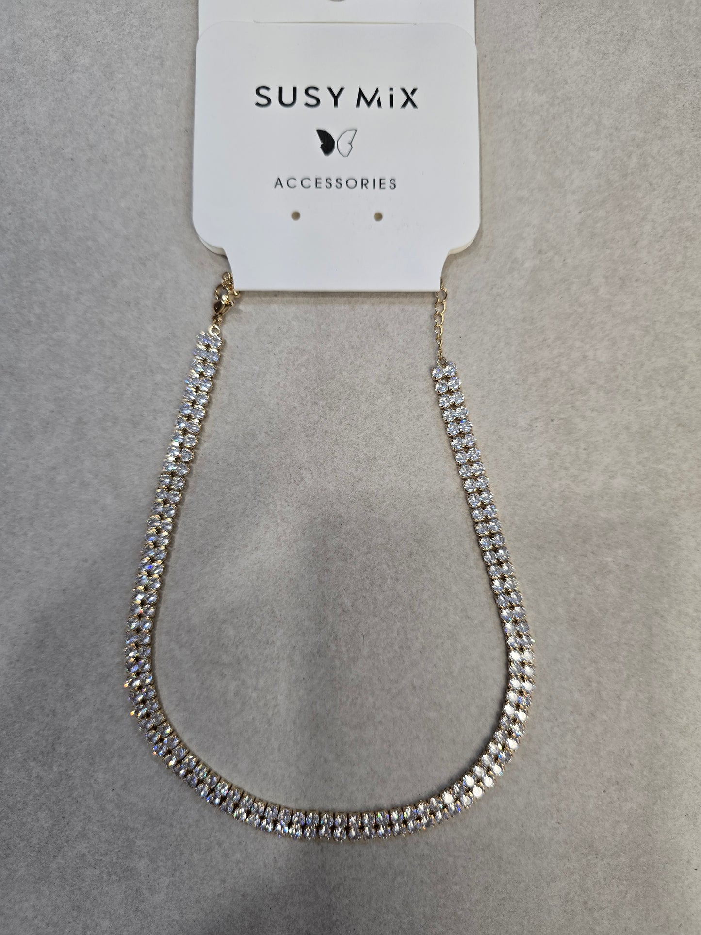 Collana Girocollo Strass