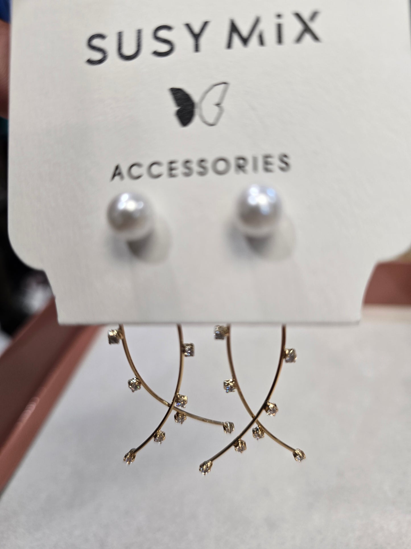 Orecchini Perle e Strass