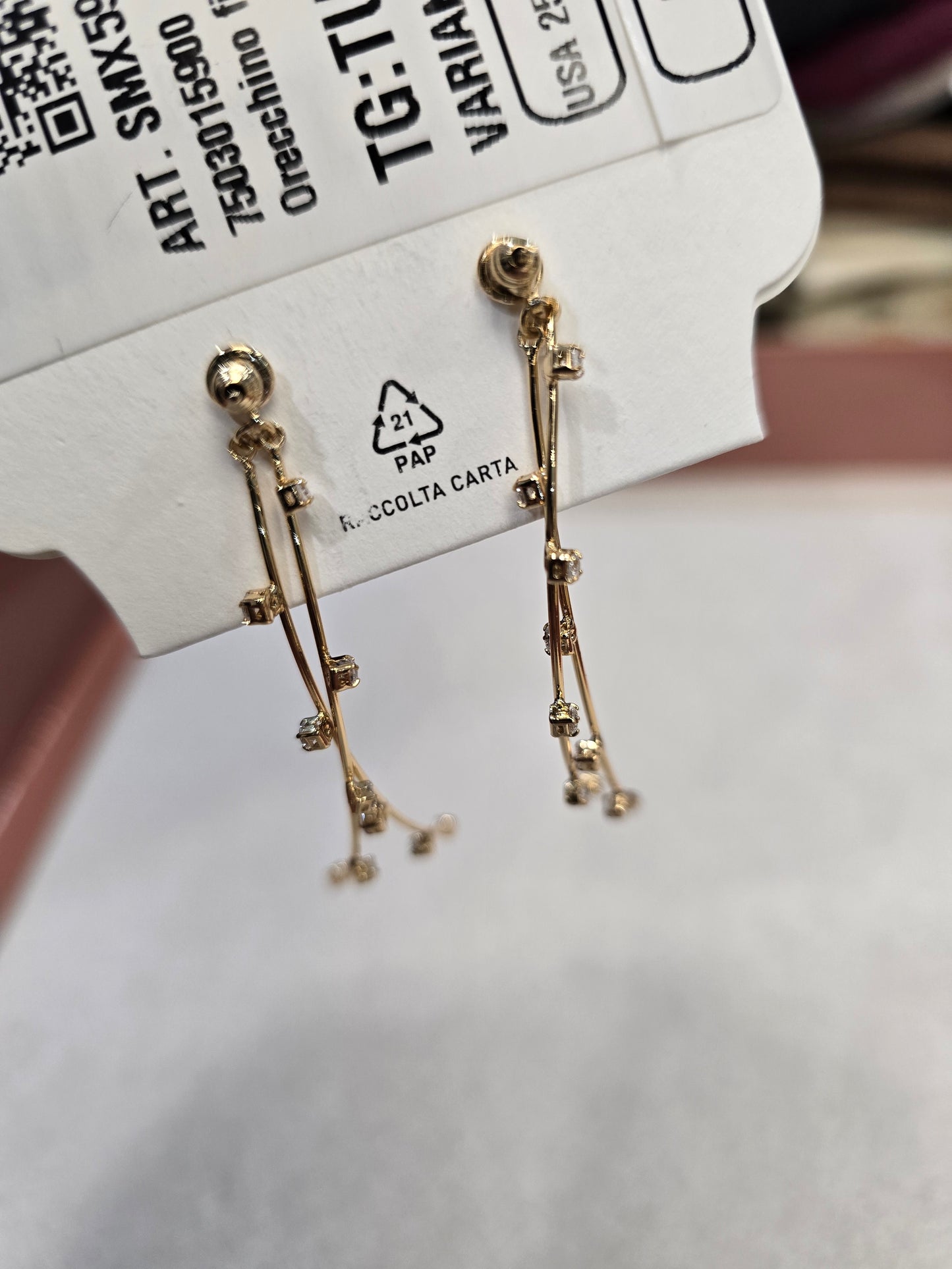 Orecchini Perle e Strass