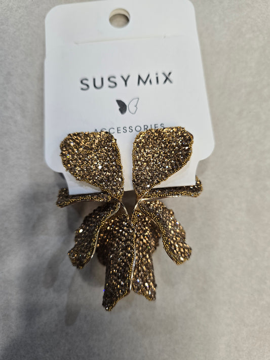 Orecchini Strass Farfalla