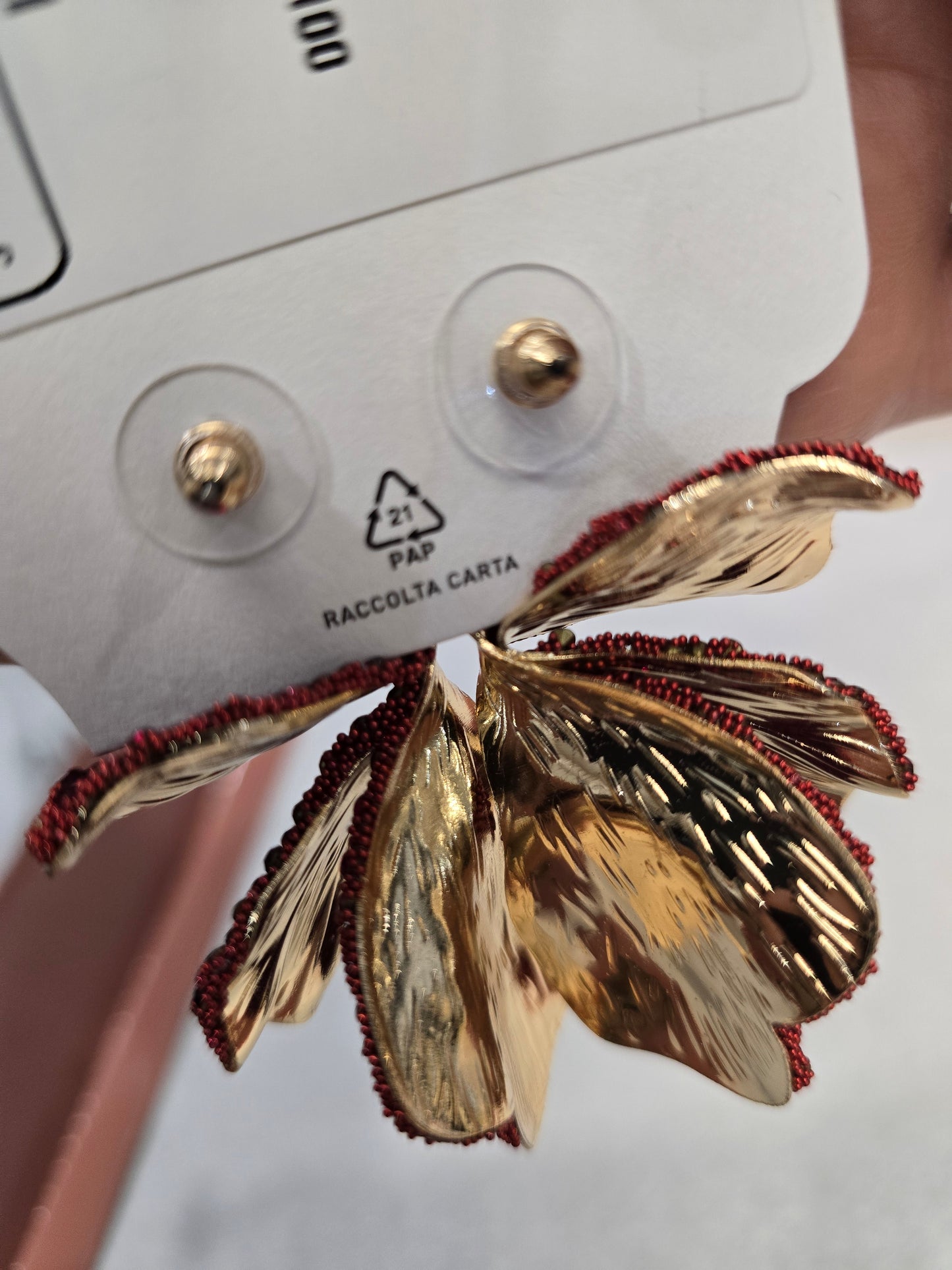 Orecchini Strass Farfalla