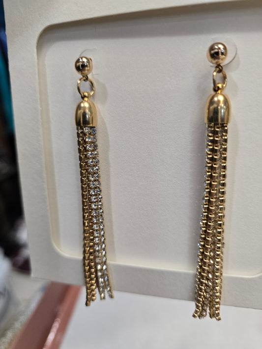 Orecchini Pendenti Strass