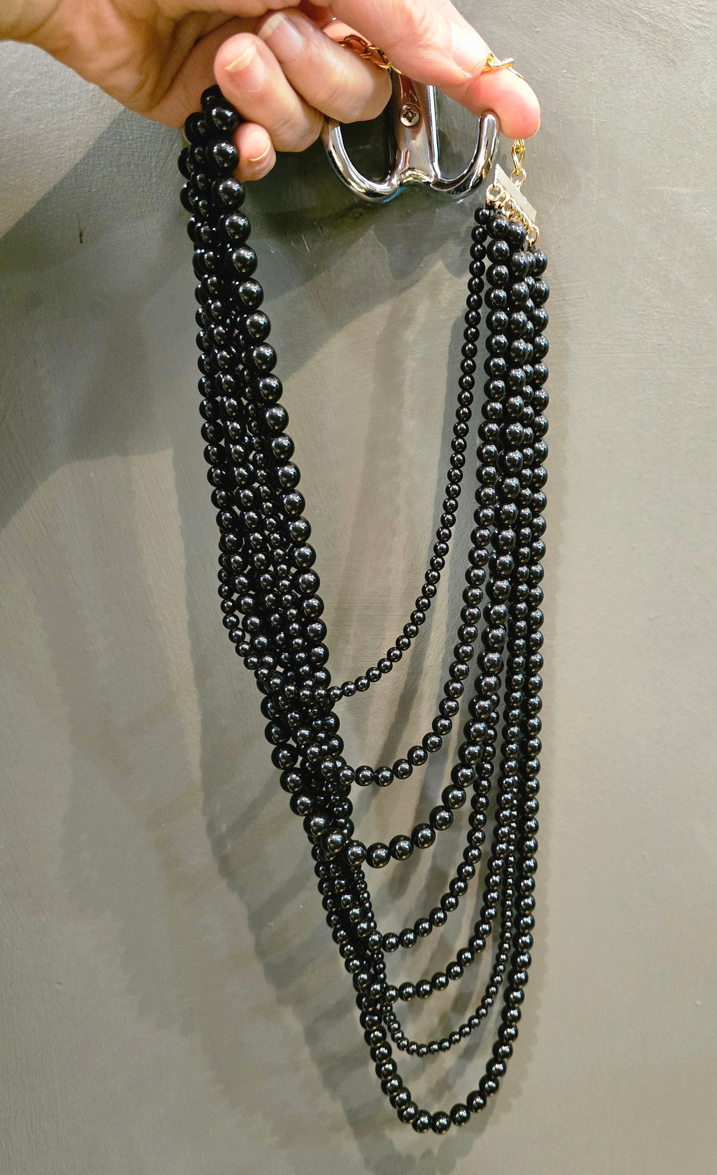 Collana Donna Perle Nere