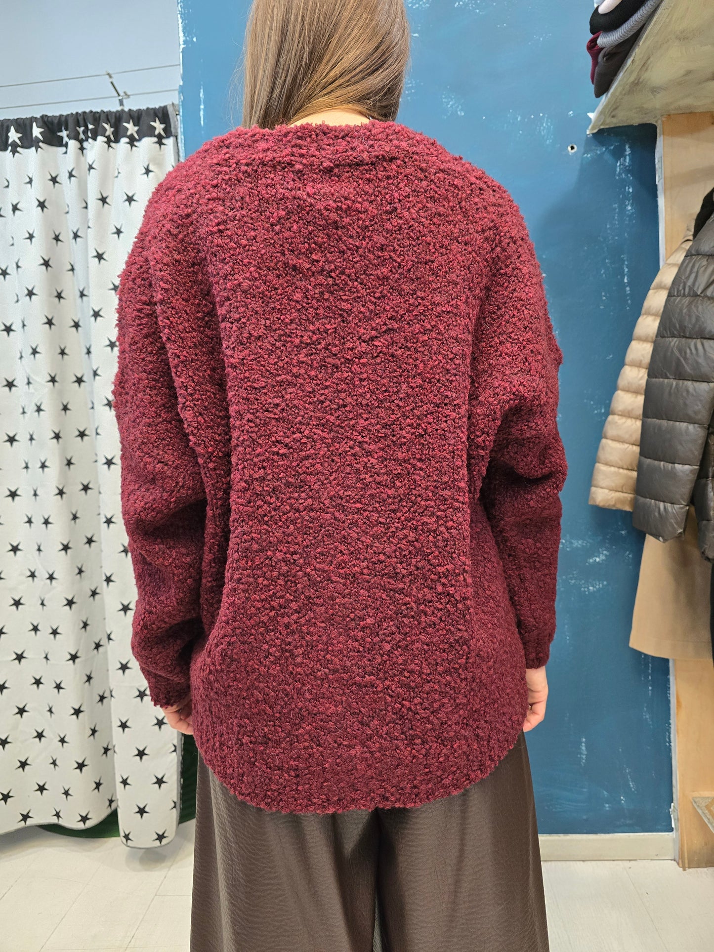 Cardigan  Donna Maglia Bouclè