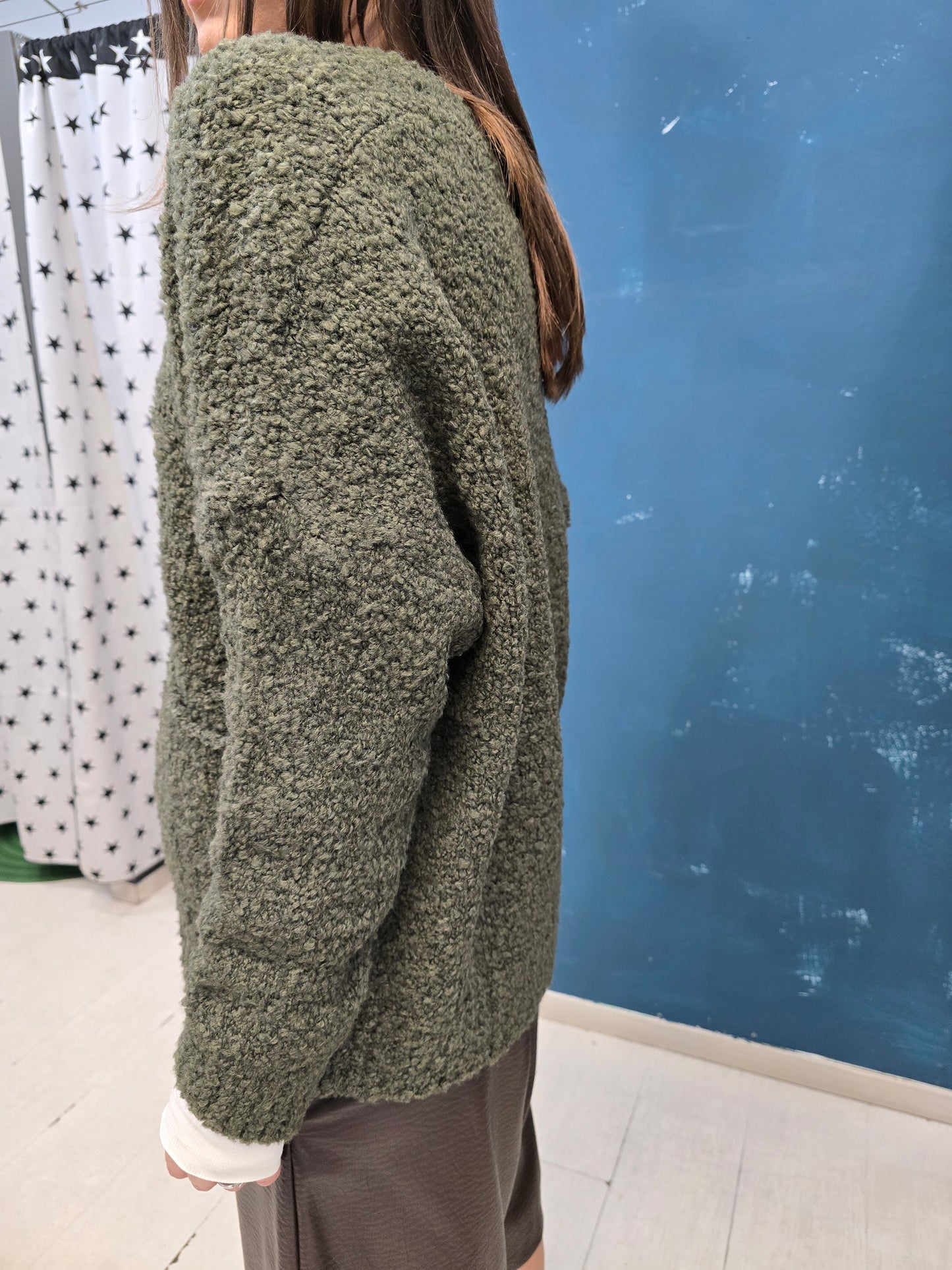 Cardigan  Donna Maglia Bouclè