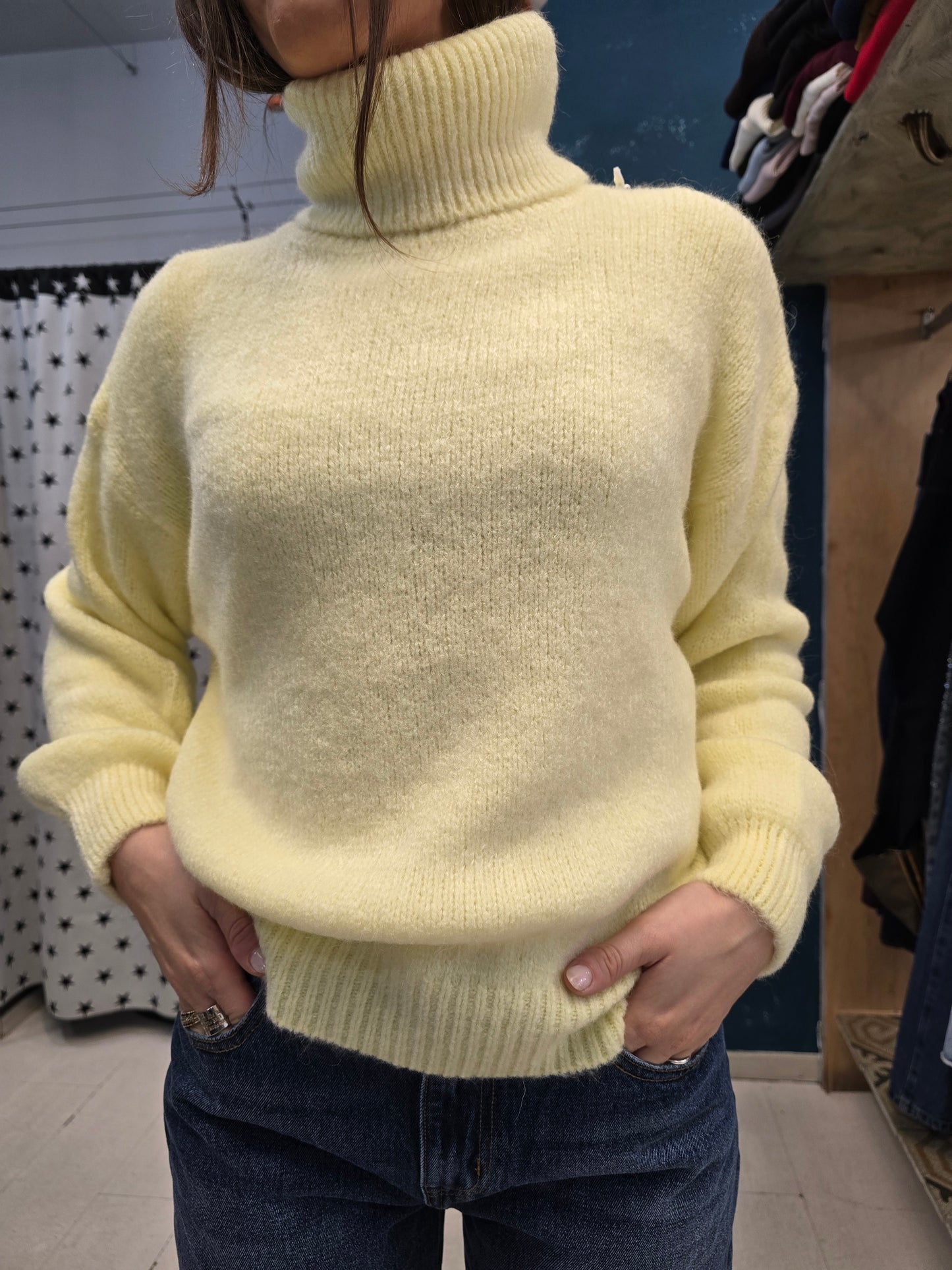 Maglia Donna  Collo Alto Alpaca