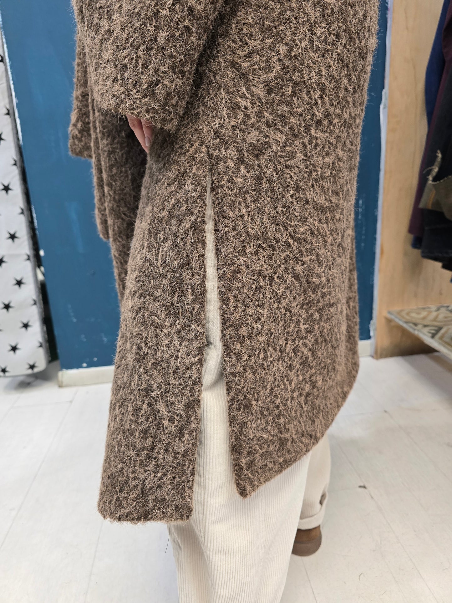 Cappotto Lungo Allacciato in Vita
