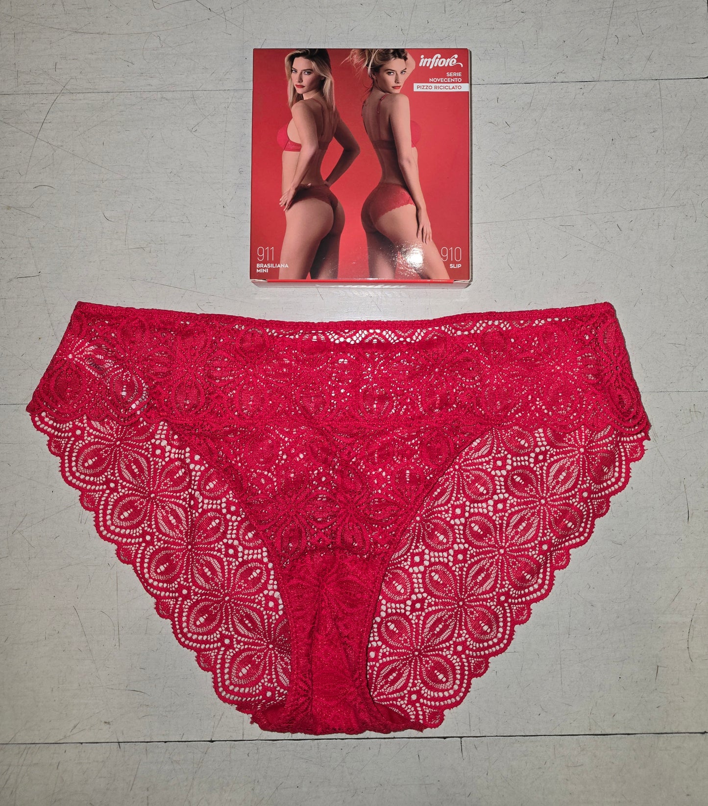 Slip Donna Pizzo Rosso