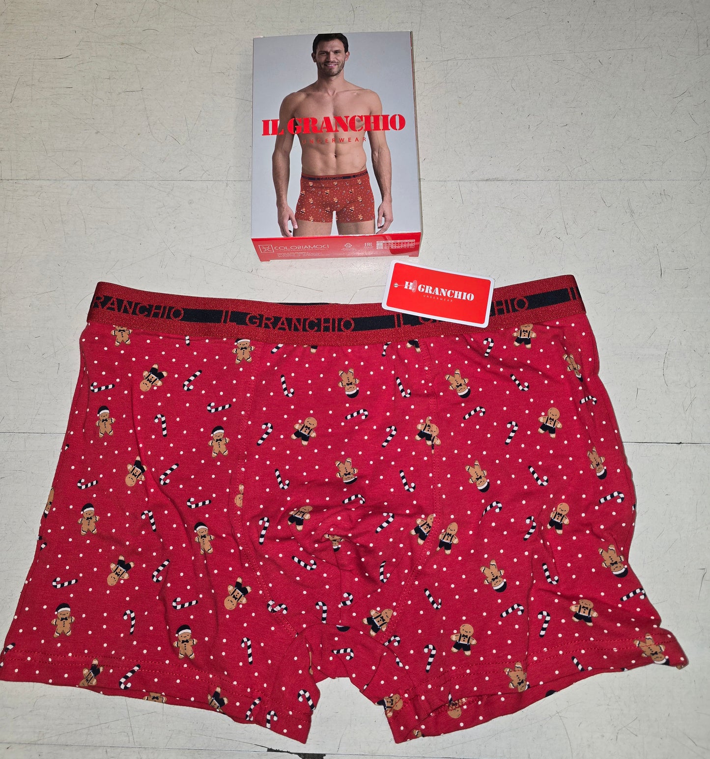 Boxer Intimo Uomo Rosso