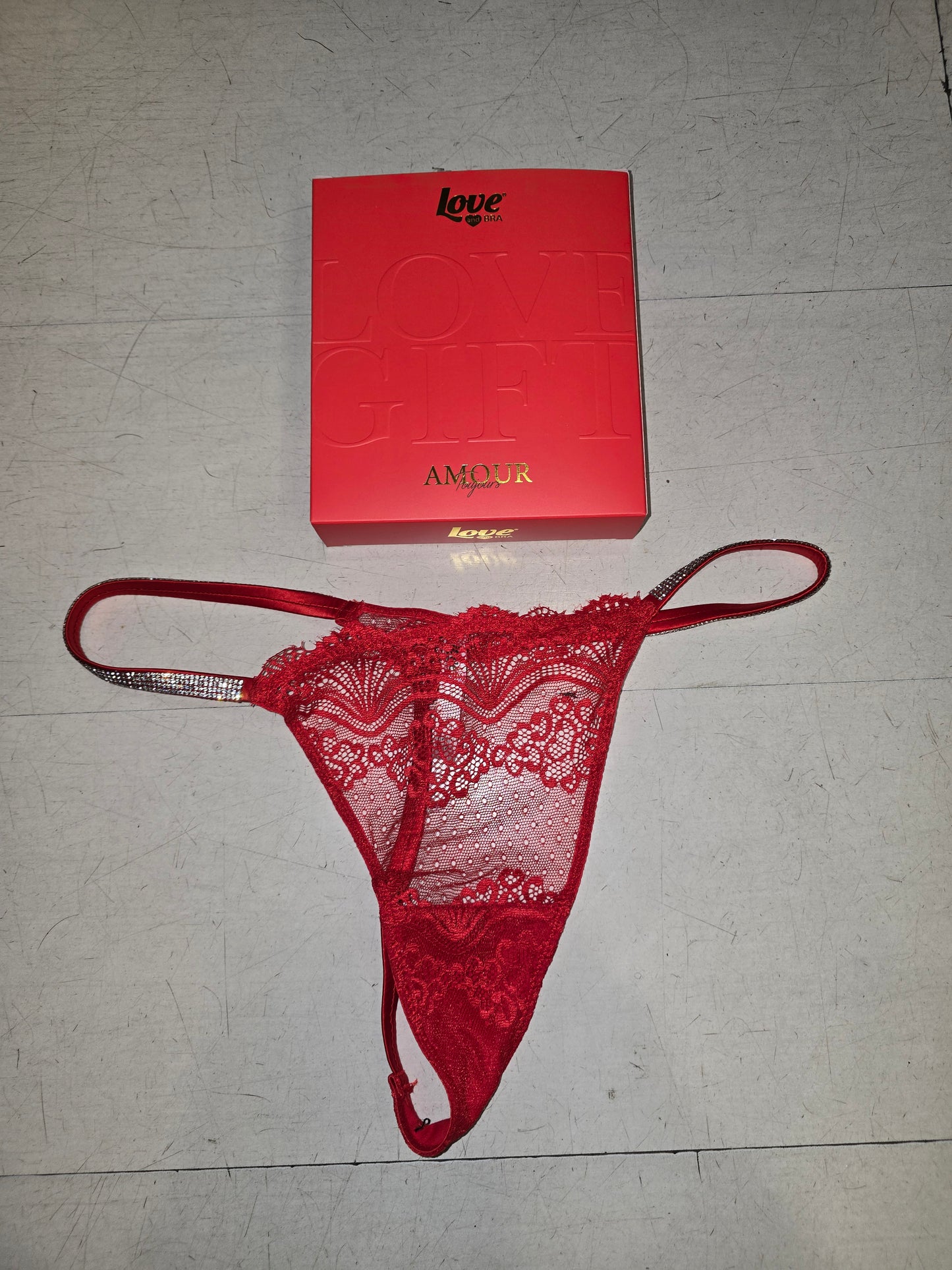 Perizoma Donna Strass Pizzo