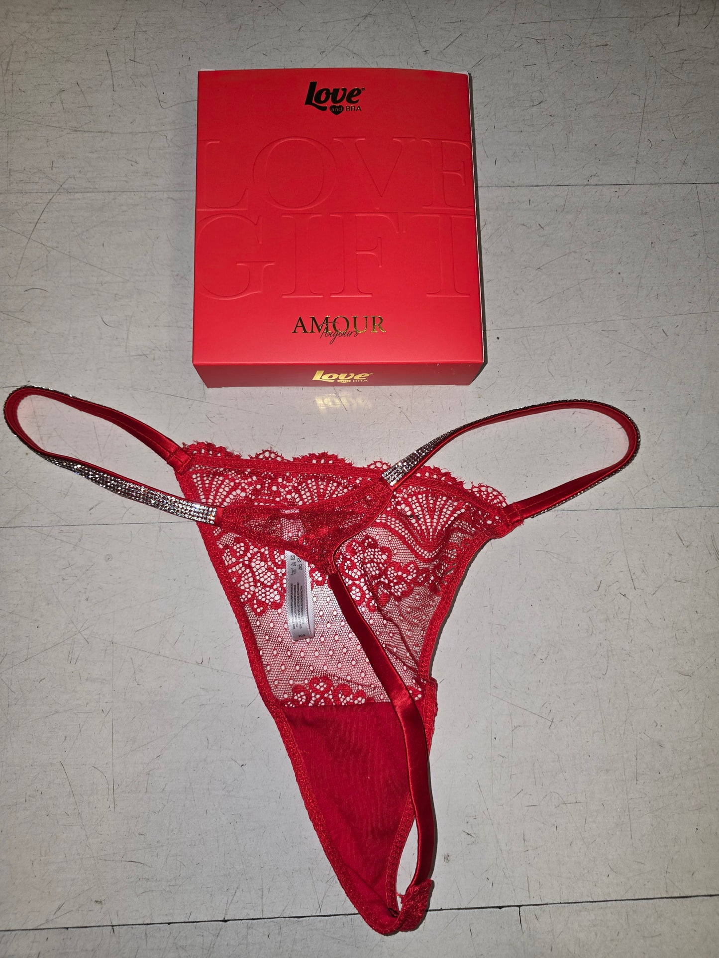 Perizoma Donna Strass Pizzo