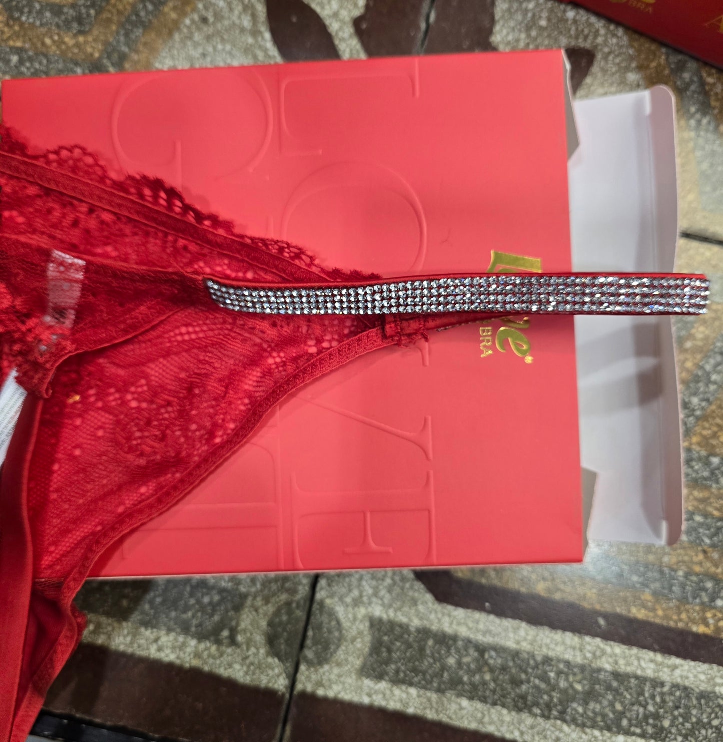 Perizoma Donna Strass Pizzo