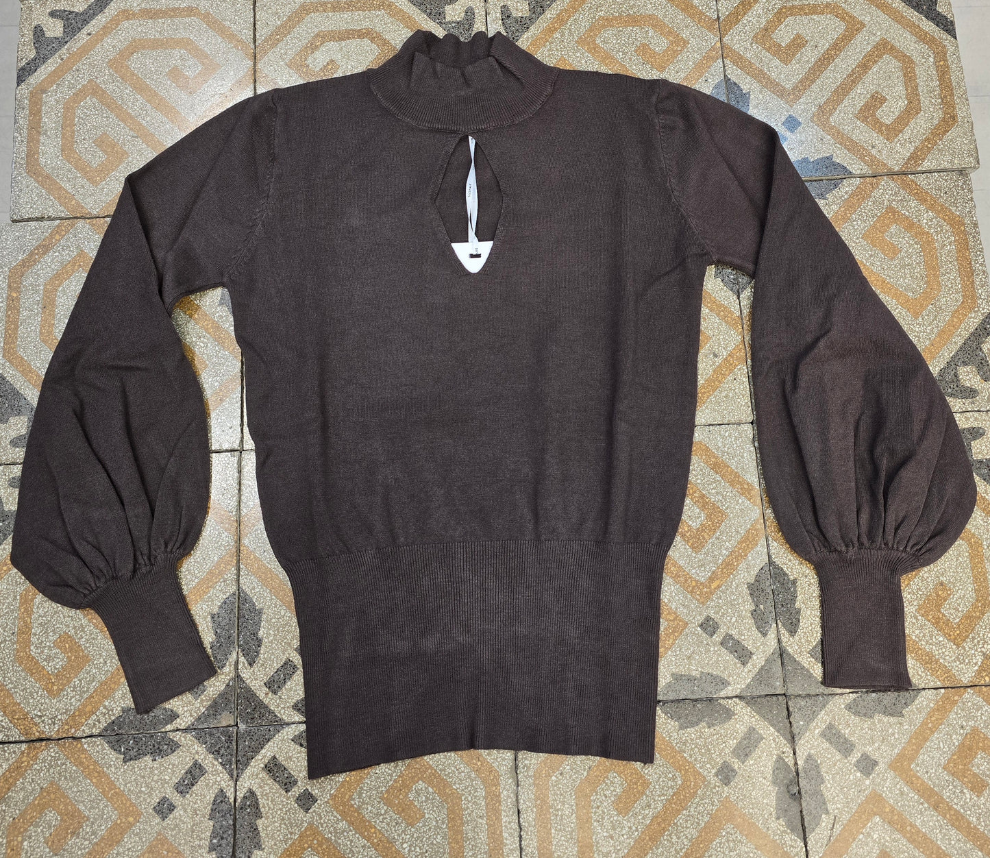 Maglia Donna Lupetto Scollo Goccia