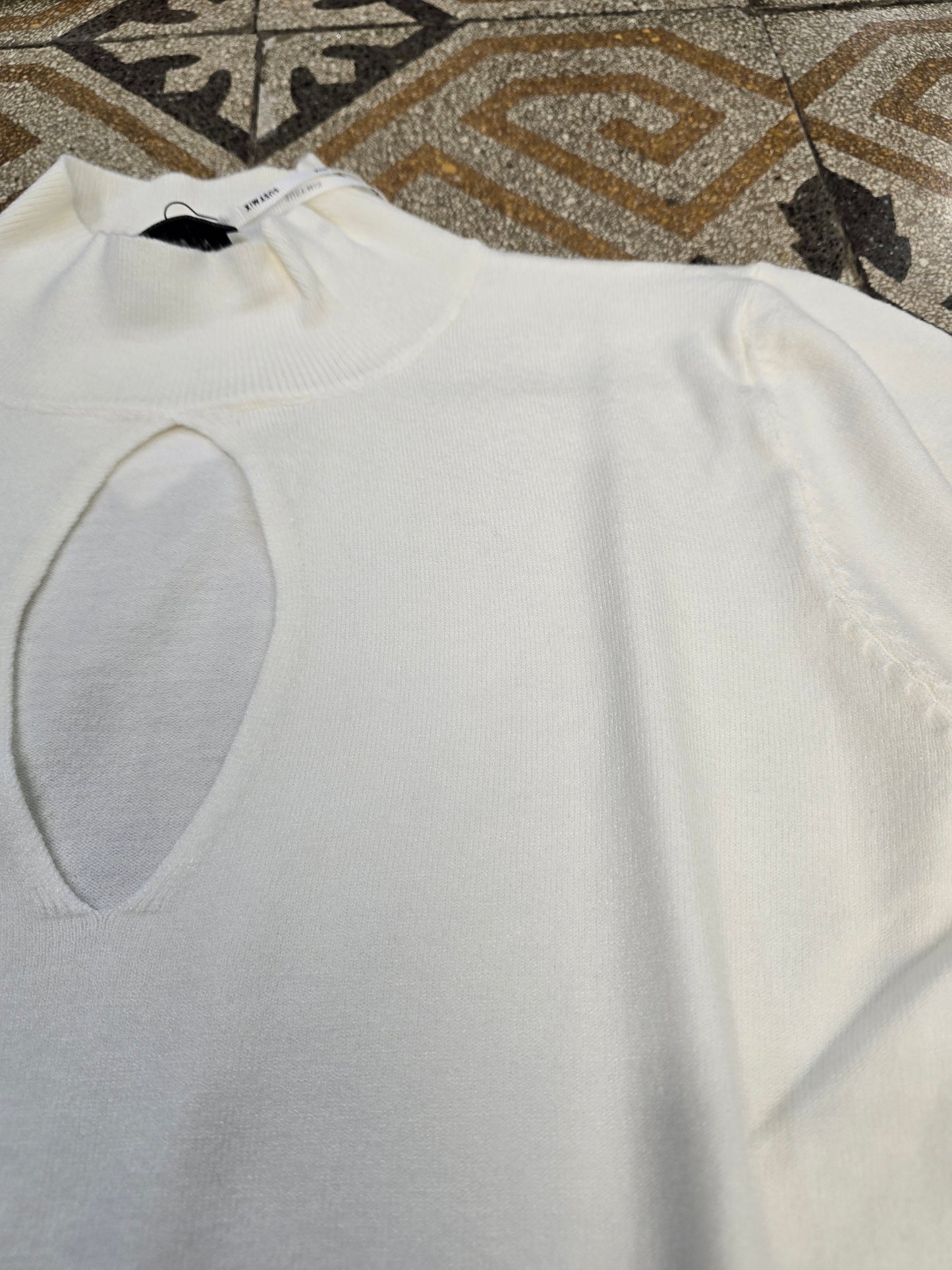 Maglia Donna Lupetto Scollo Goccia