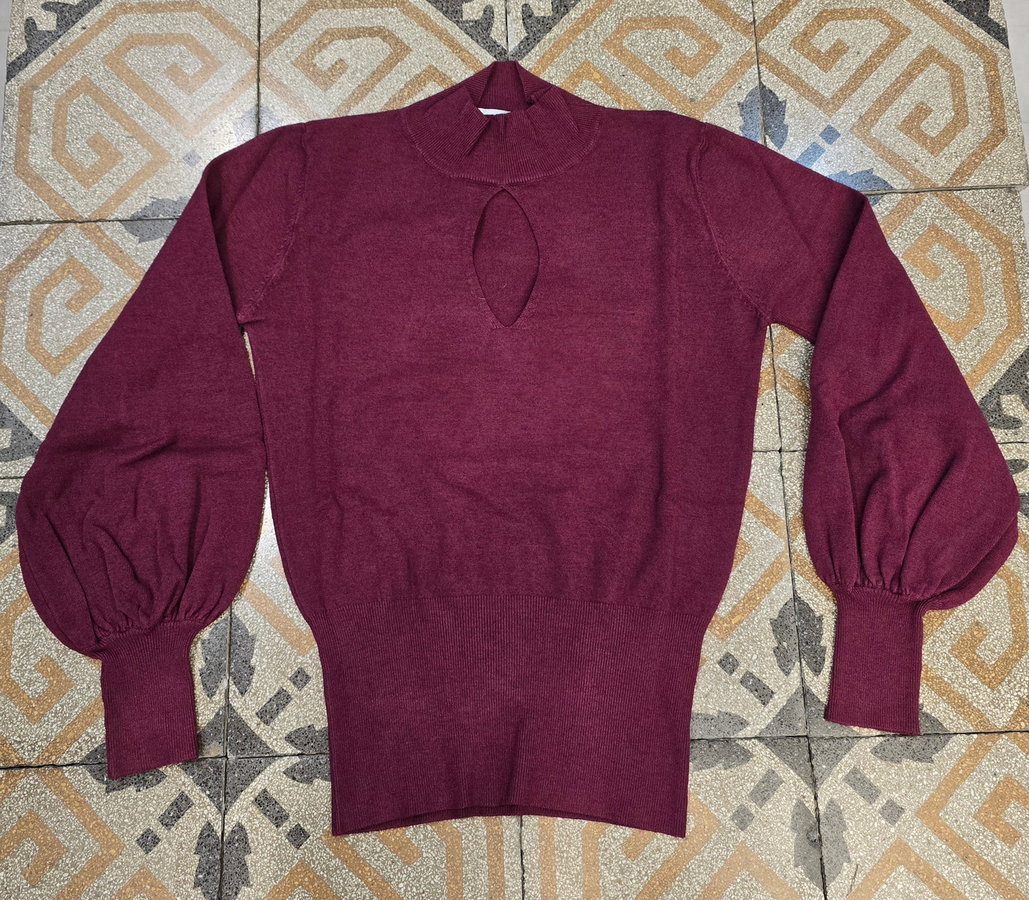 Maglia Donna Lupetto Scollo Goccia