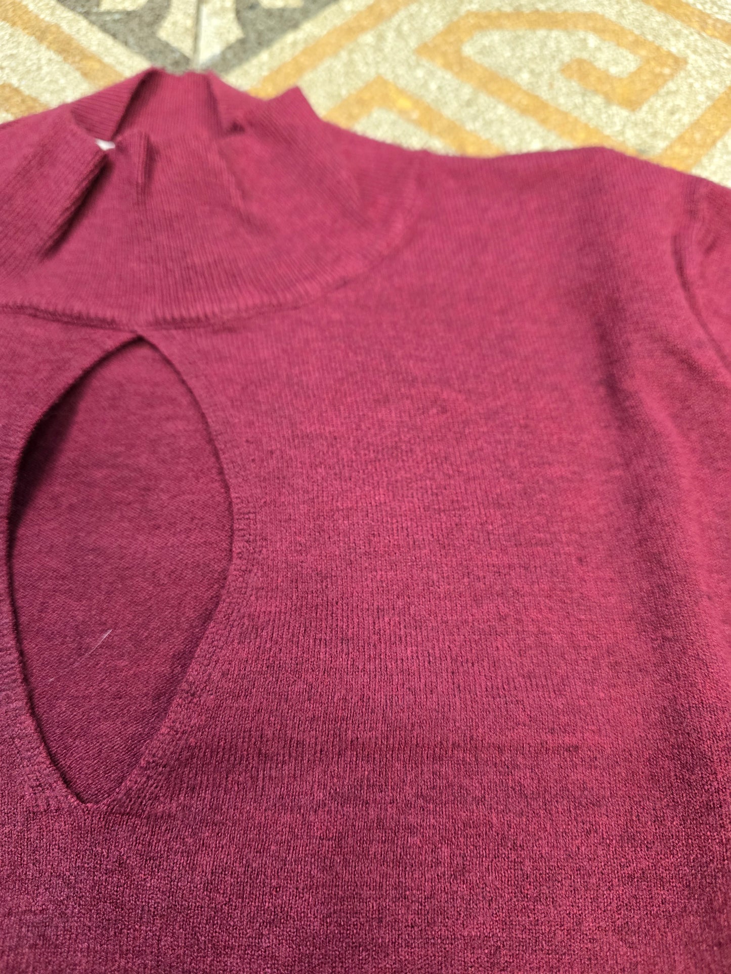 Maglia Donna Lupetto Scollo Goccia