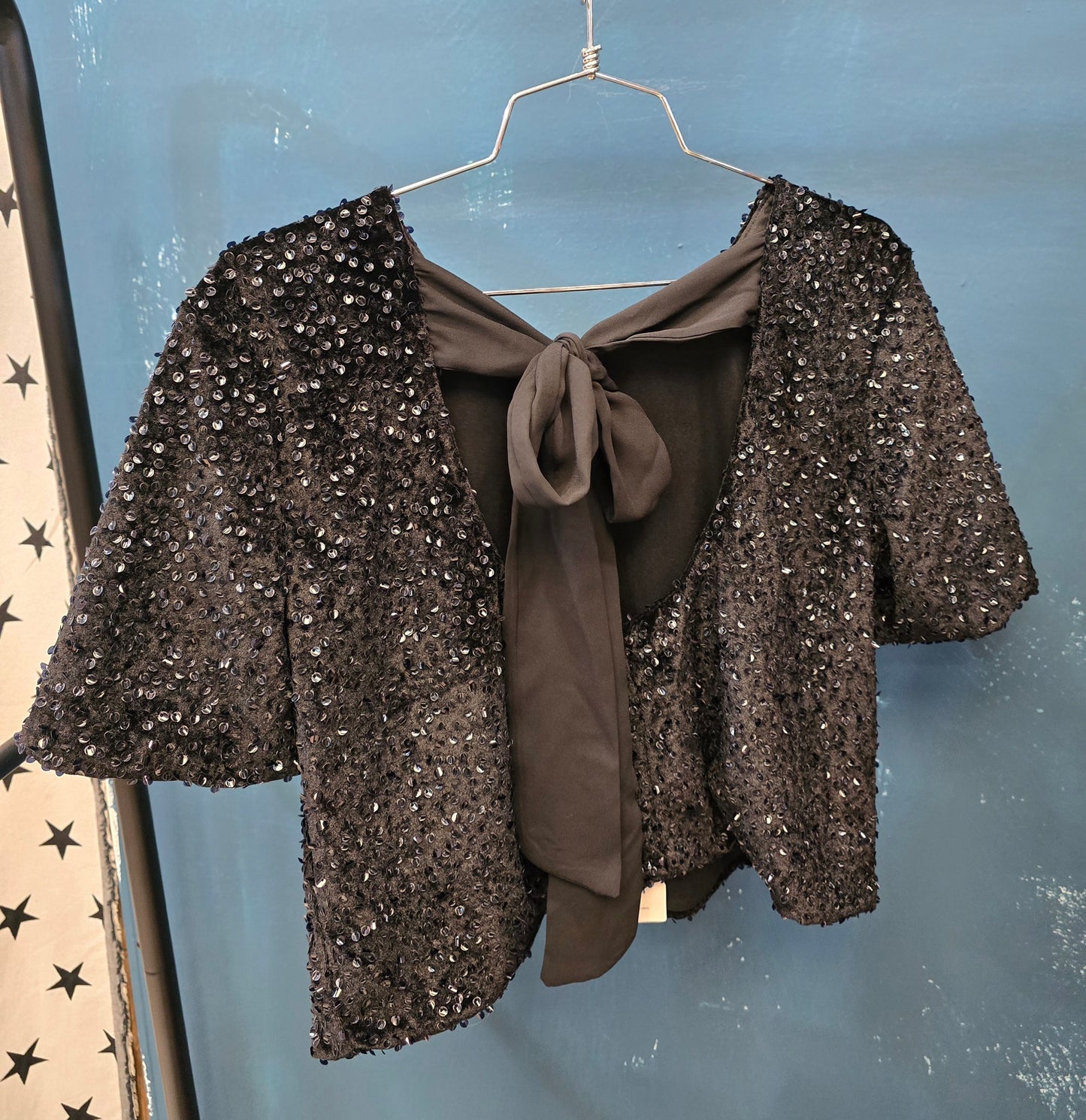 Maglia Donna Paillettes Allacciata