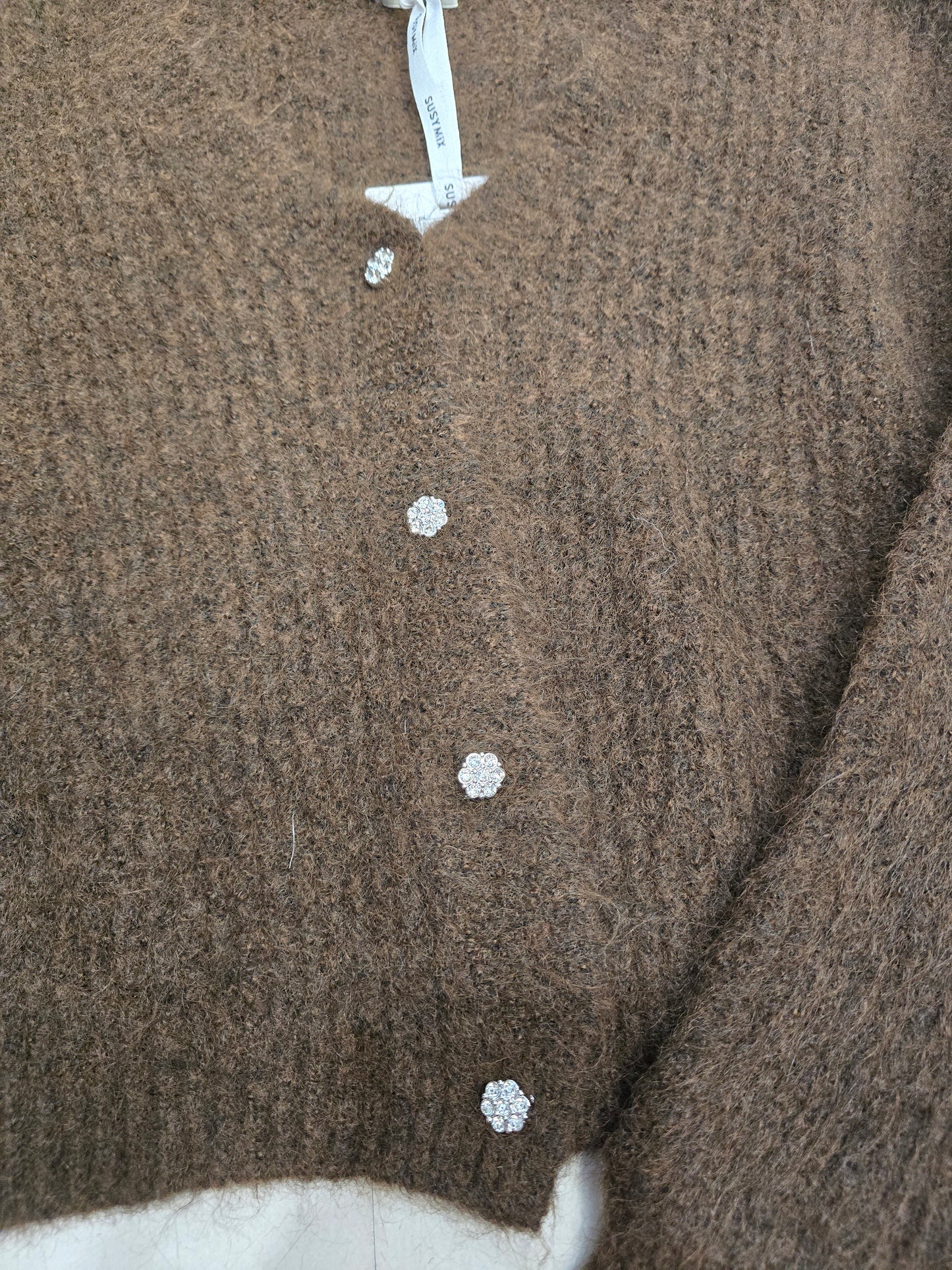 Giacca Donna Maglia Coste Mohair