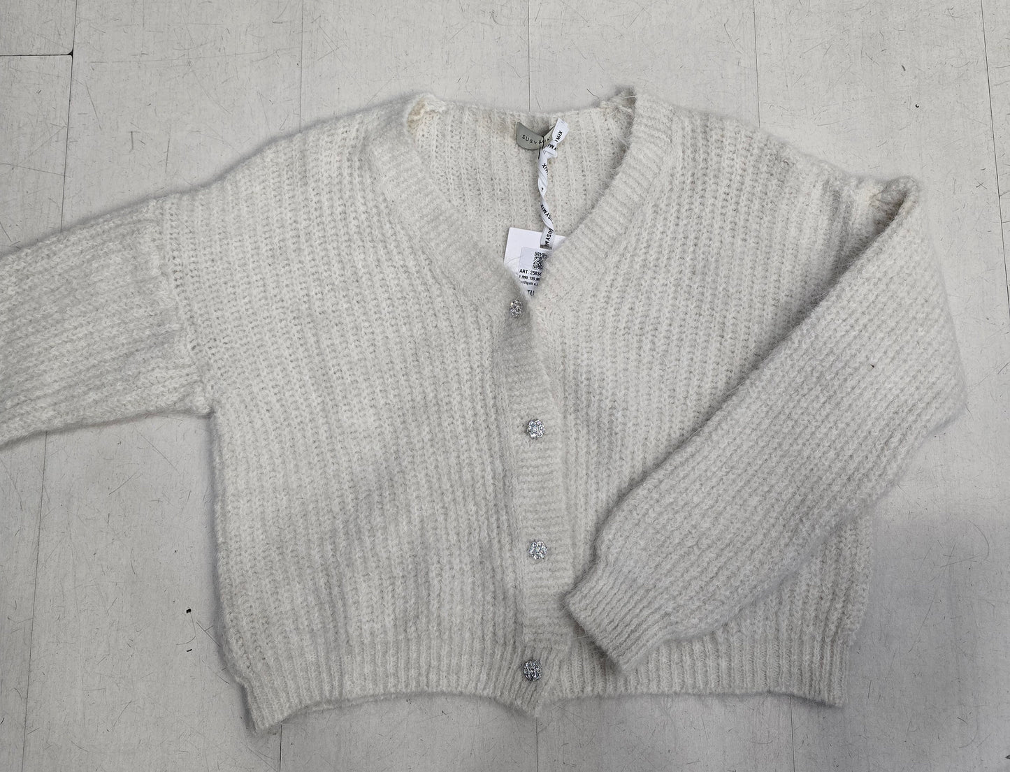 Giacca Donna Maglia Coste Mohair