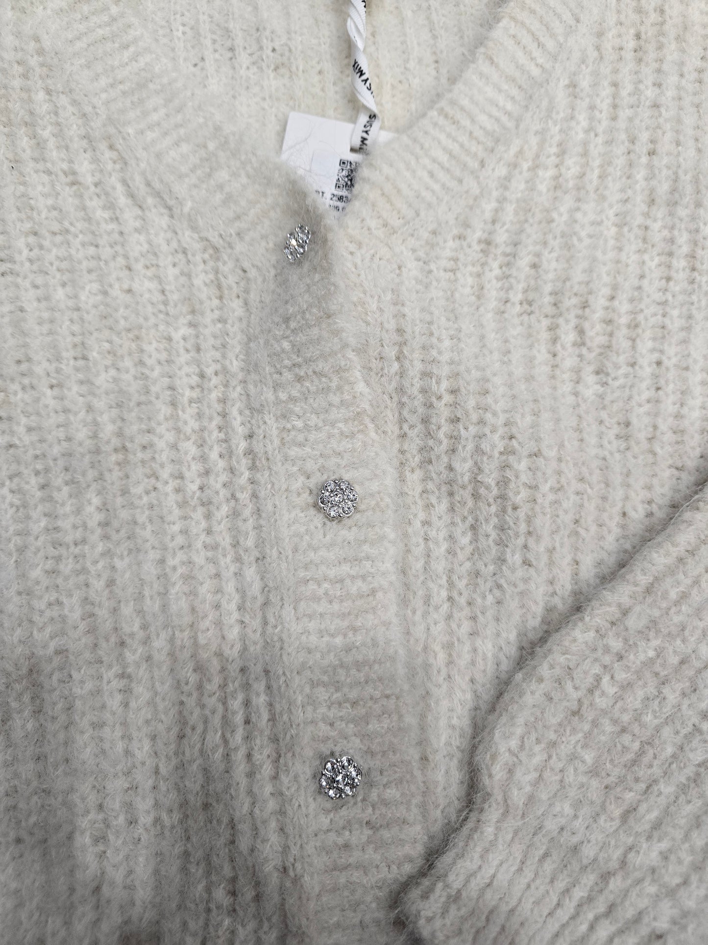 Giacca Donna Maglia Coste Mohair