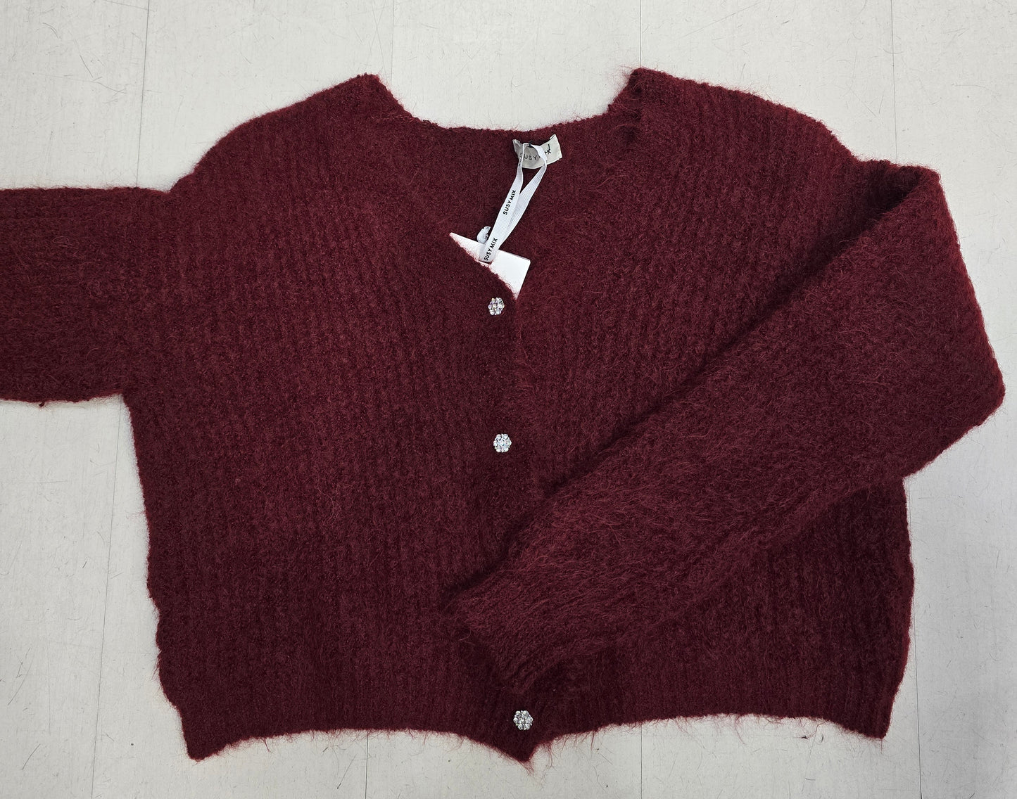 Giacca Donna Maglia Coste Mohair