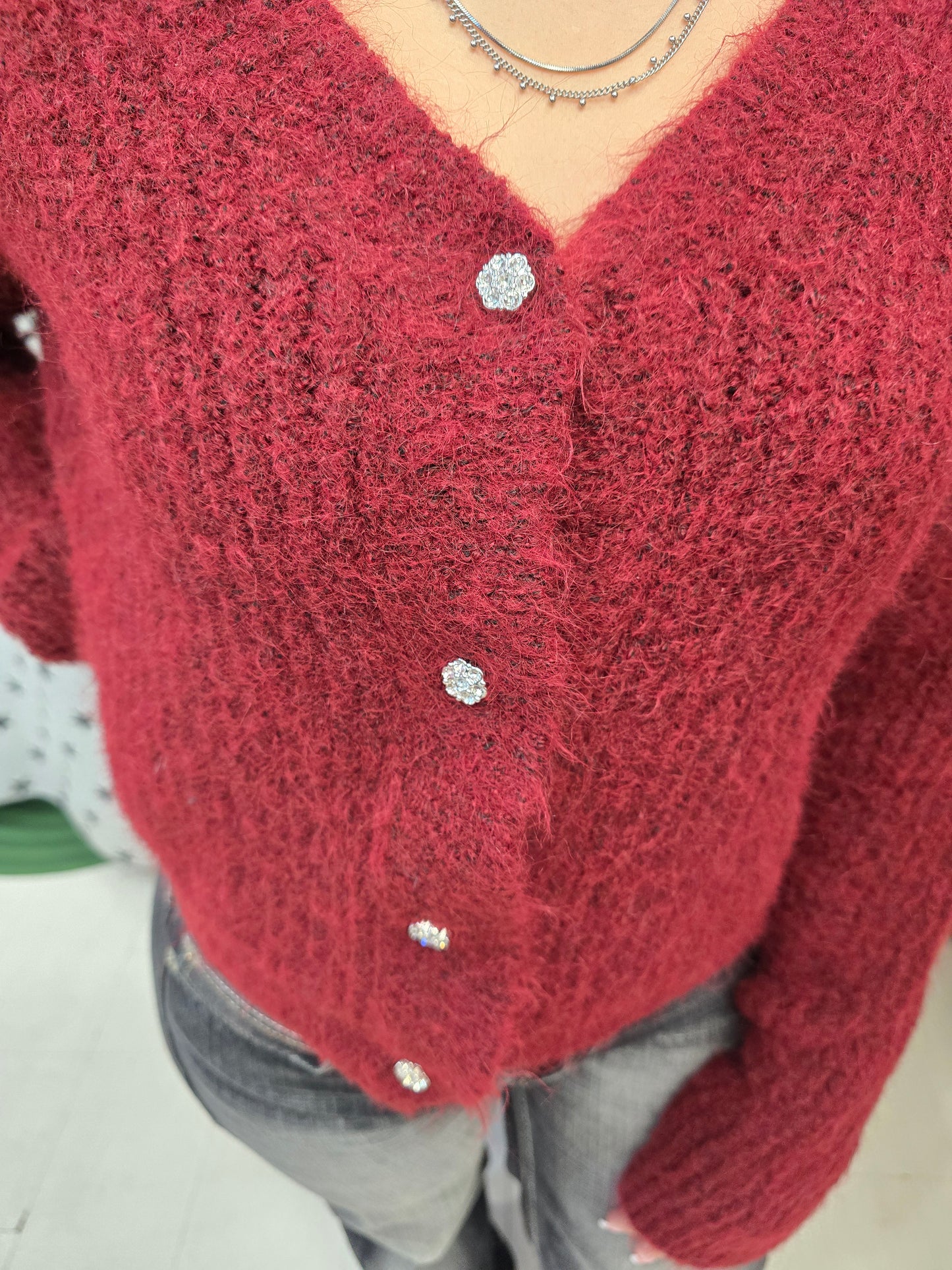 Giacca Donna Maglia Coste Mohair