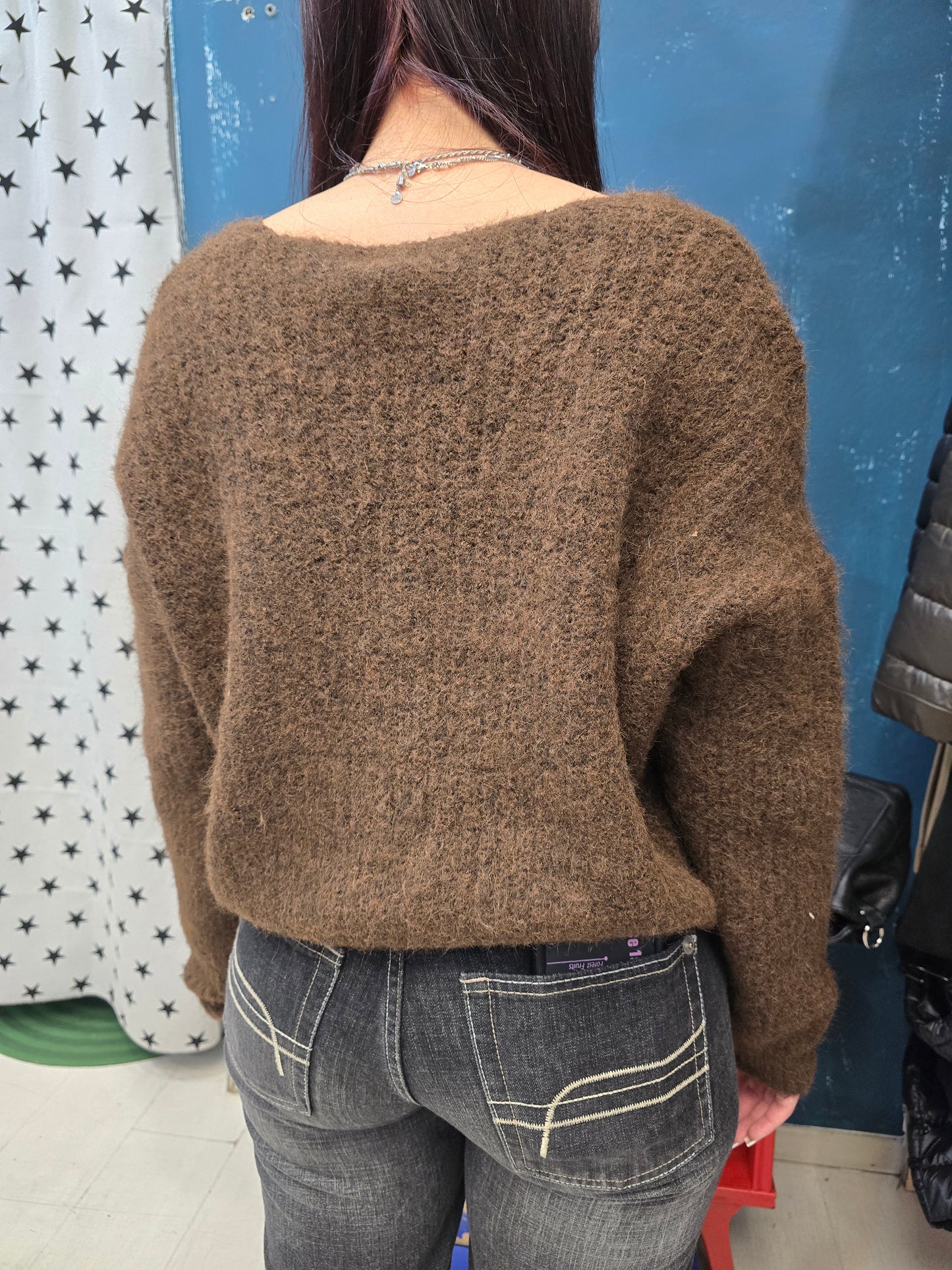 Giacca Donna Maglia Coste Mohair