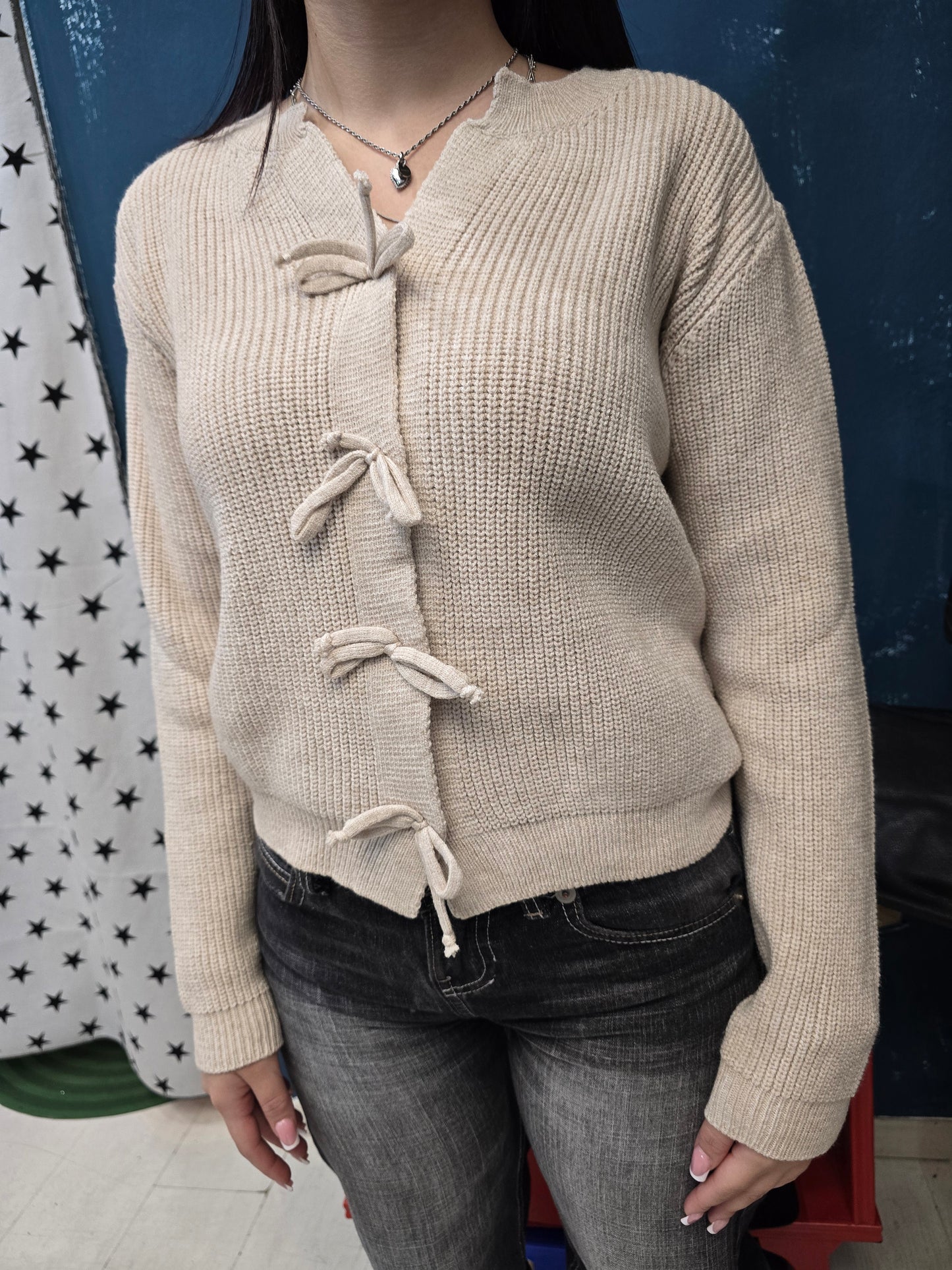 Giacca Maglia Coste Fiocchi