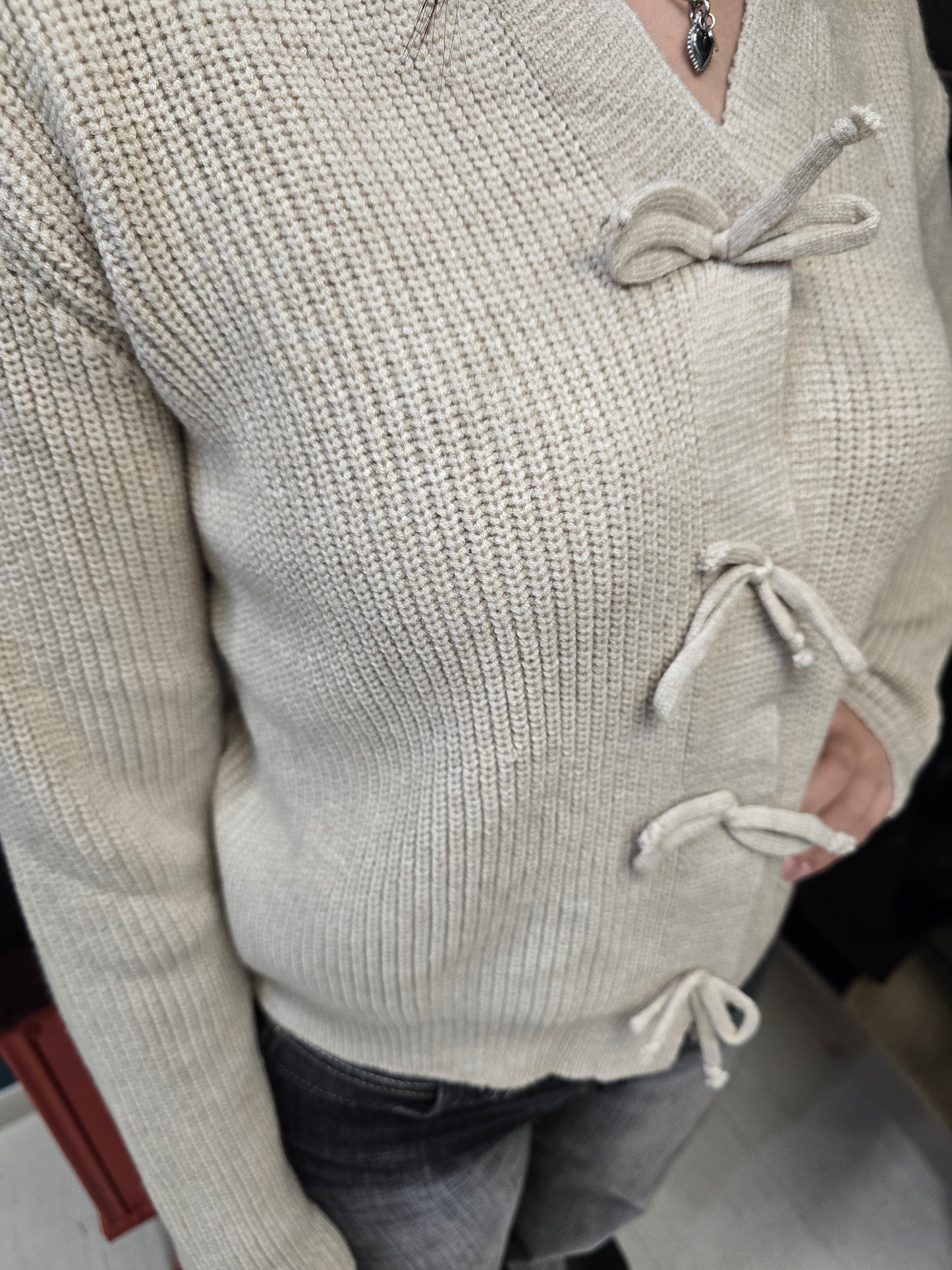 Giacca Maglia Coste Fiocchi