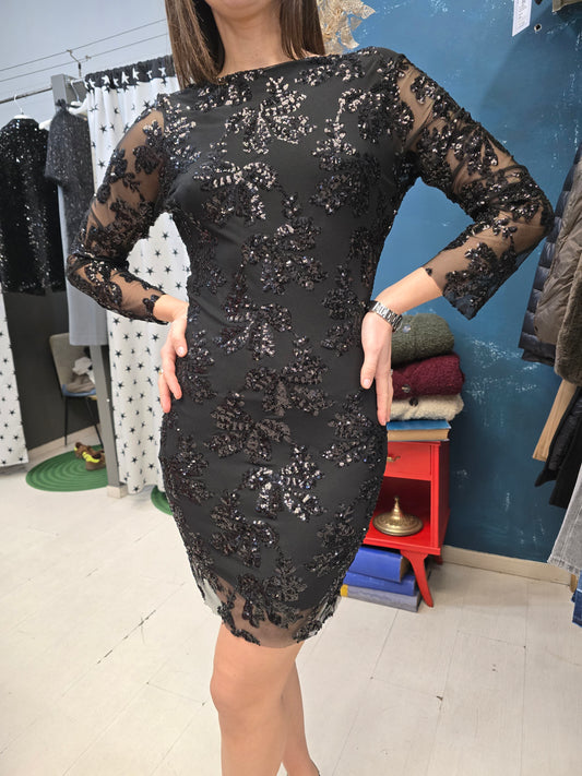 Abito Donna Paillettes Nero