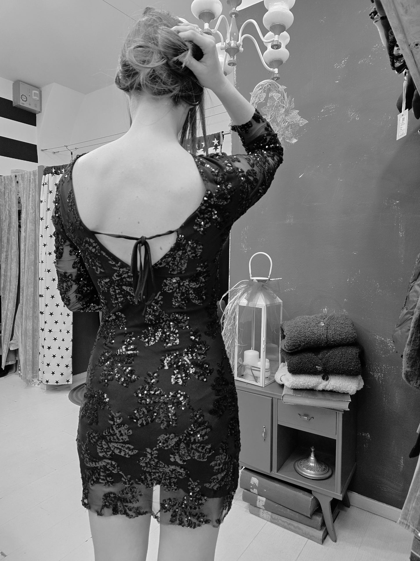 Abito Donna Paillettes Nero