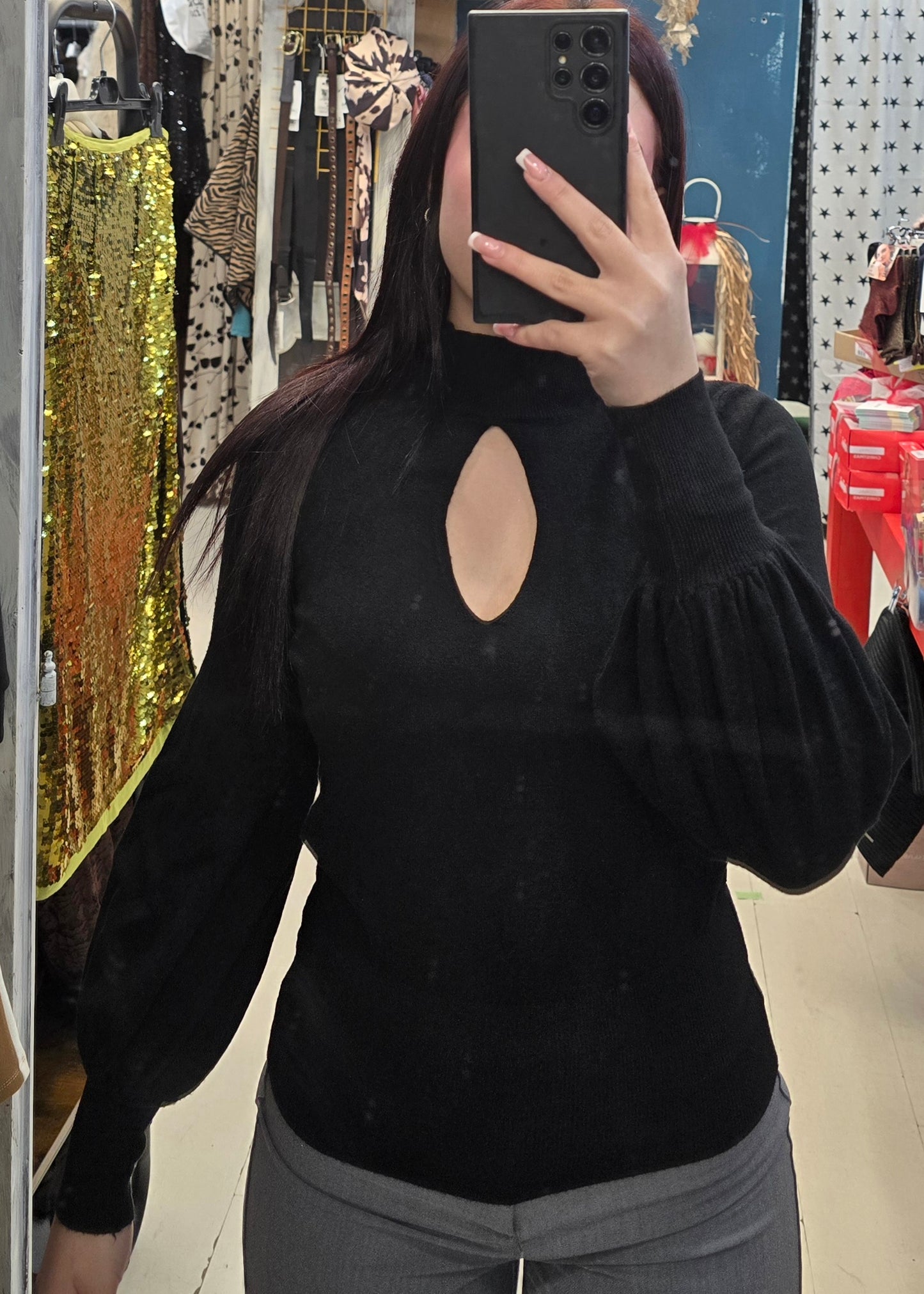 Maglia Donna Lupetto Scollo Goccia