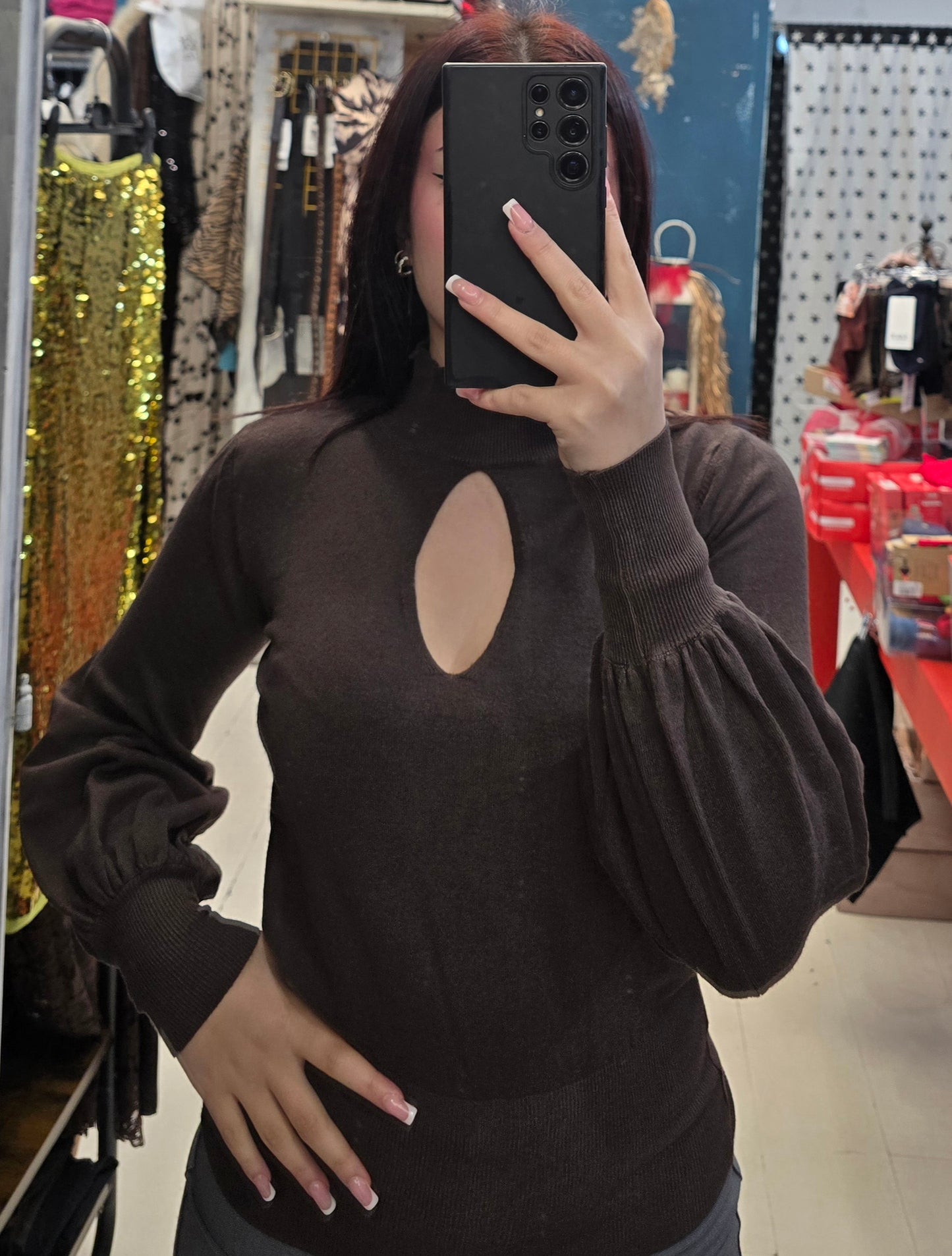 Maglia Donna Lupetto Scollo Goccia