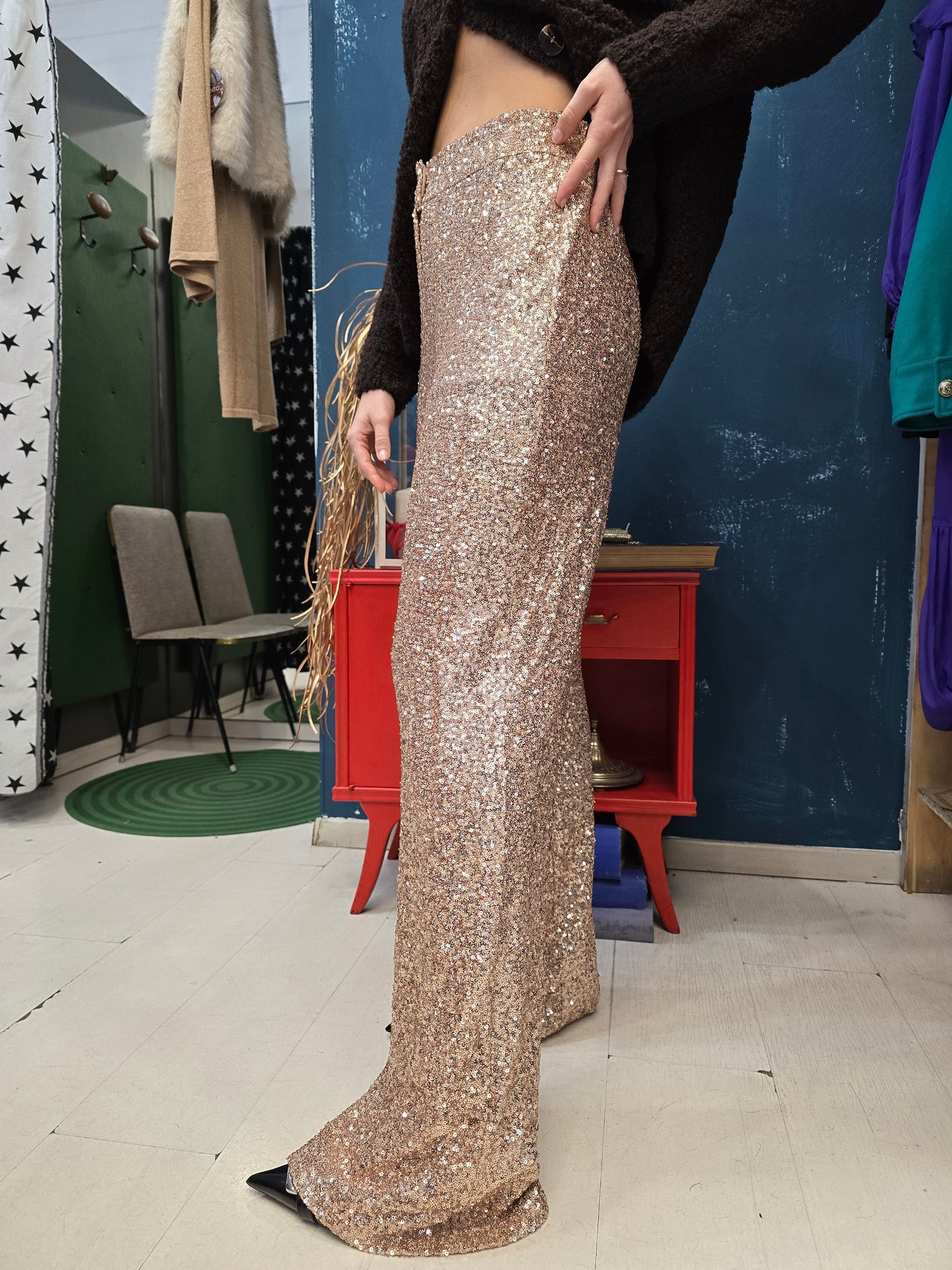 Pantalone paillettes