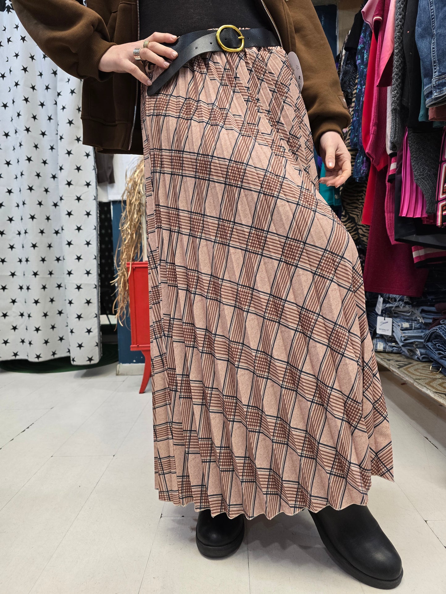 Gonna Plissè Fantasia Check