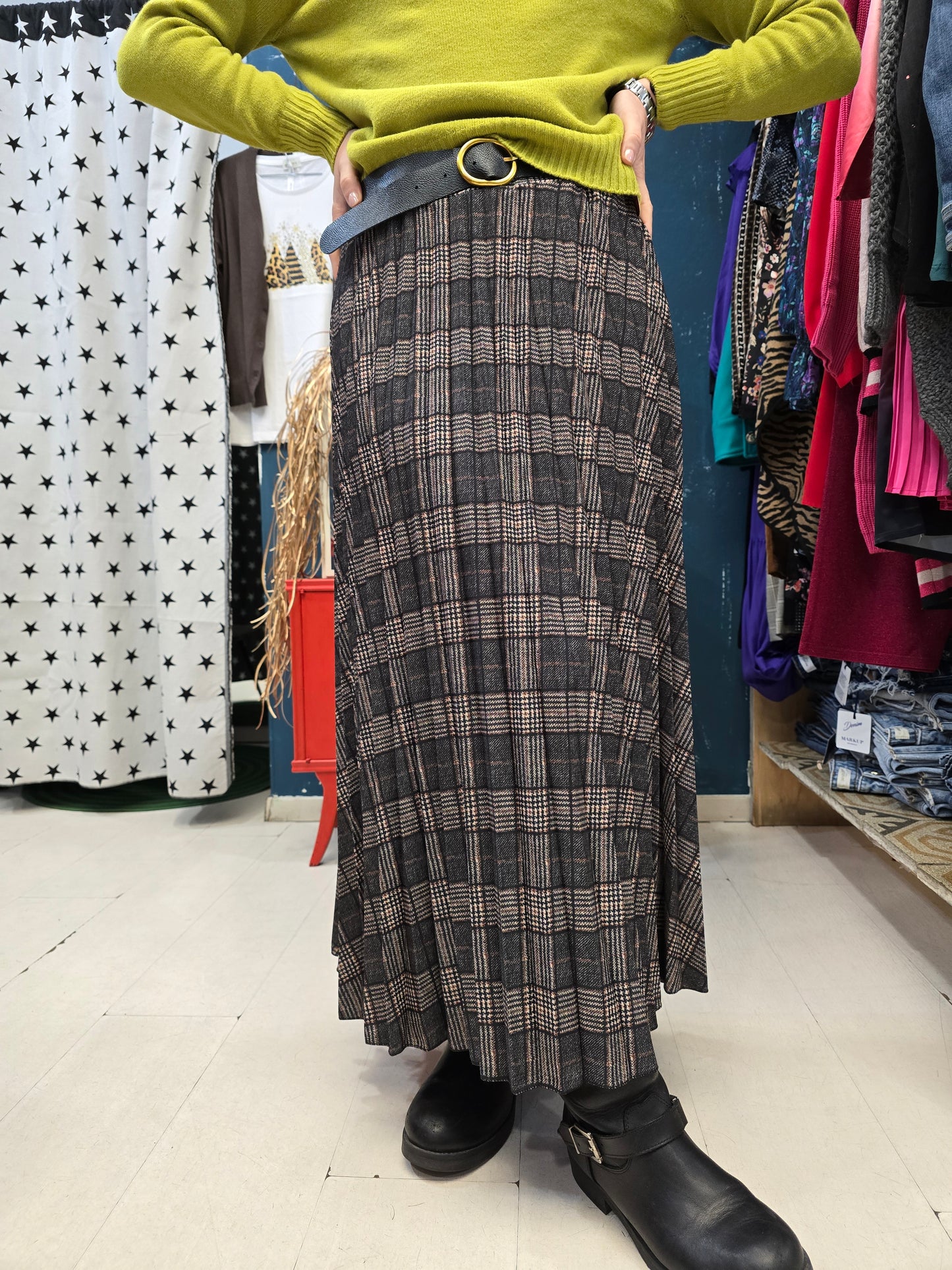 Gonna Plissè Fantasia Check