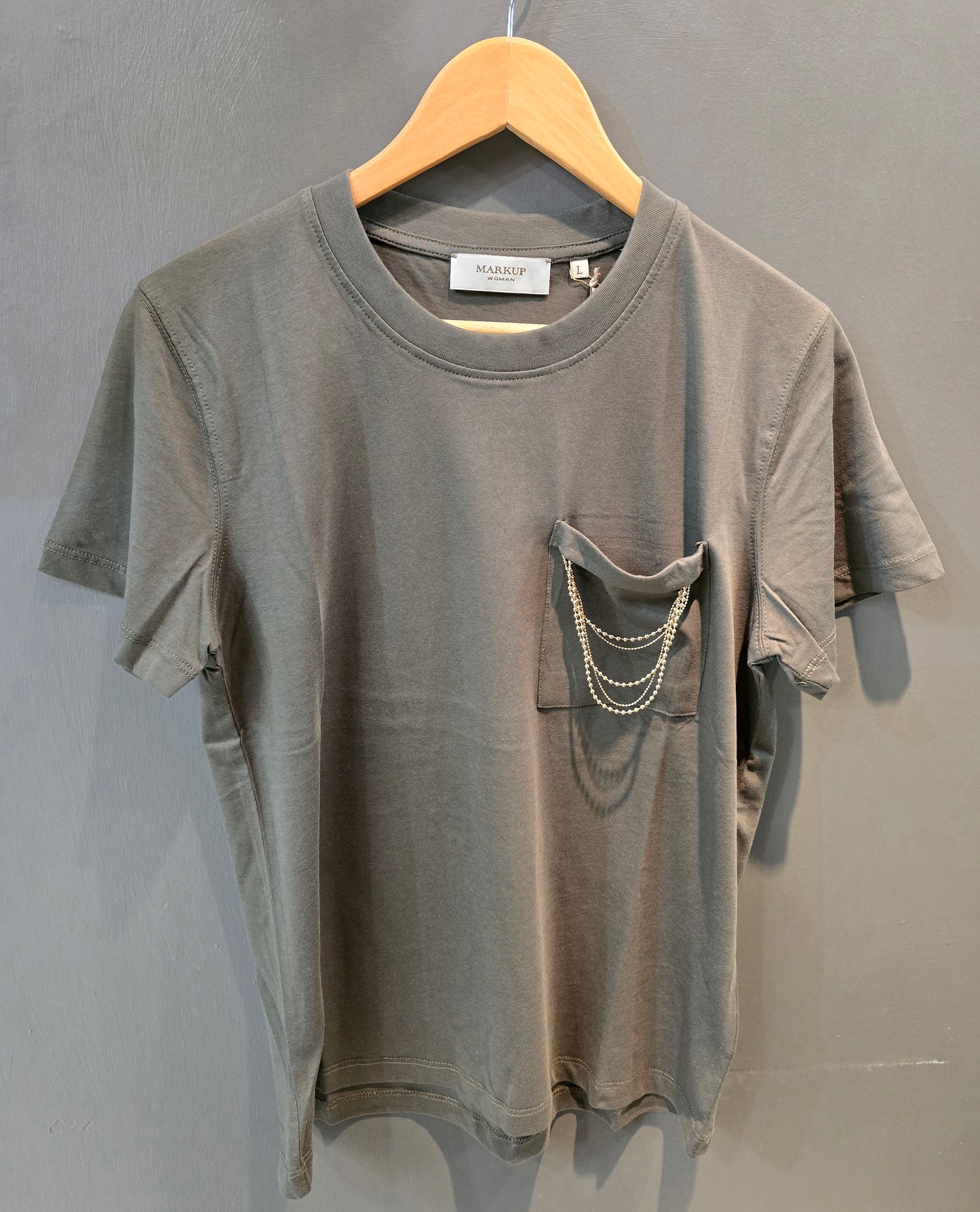 T-Shirt Paricollo Taschino