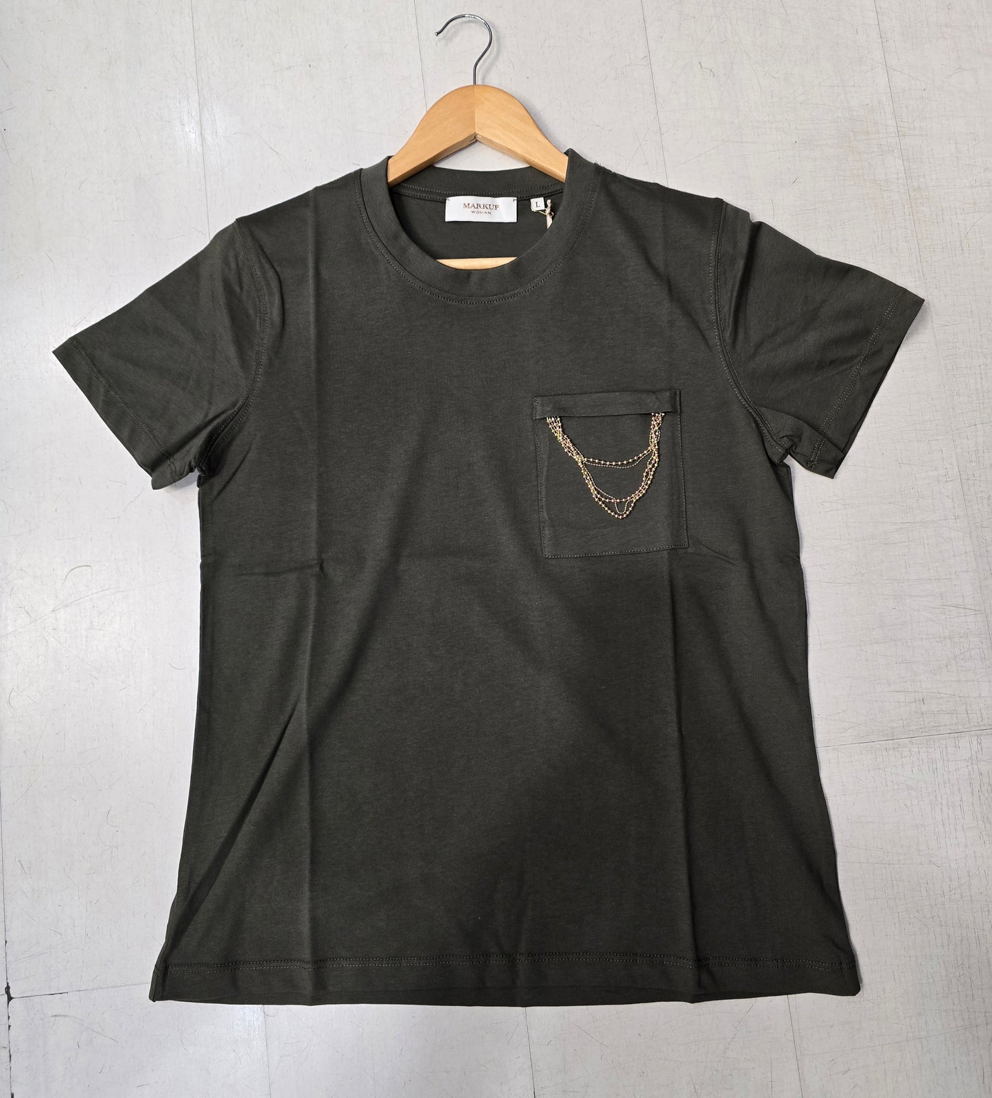 T-Shirt Paricollo Taschino