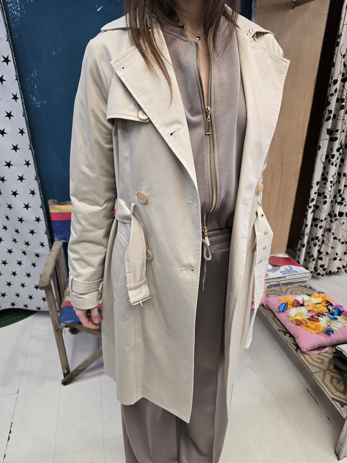 Trench Donna Cotone