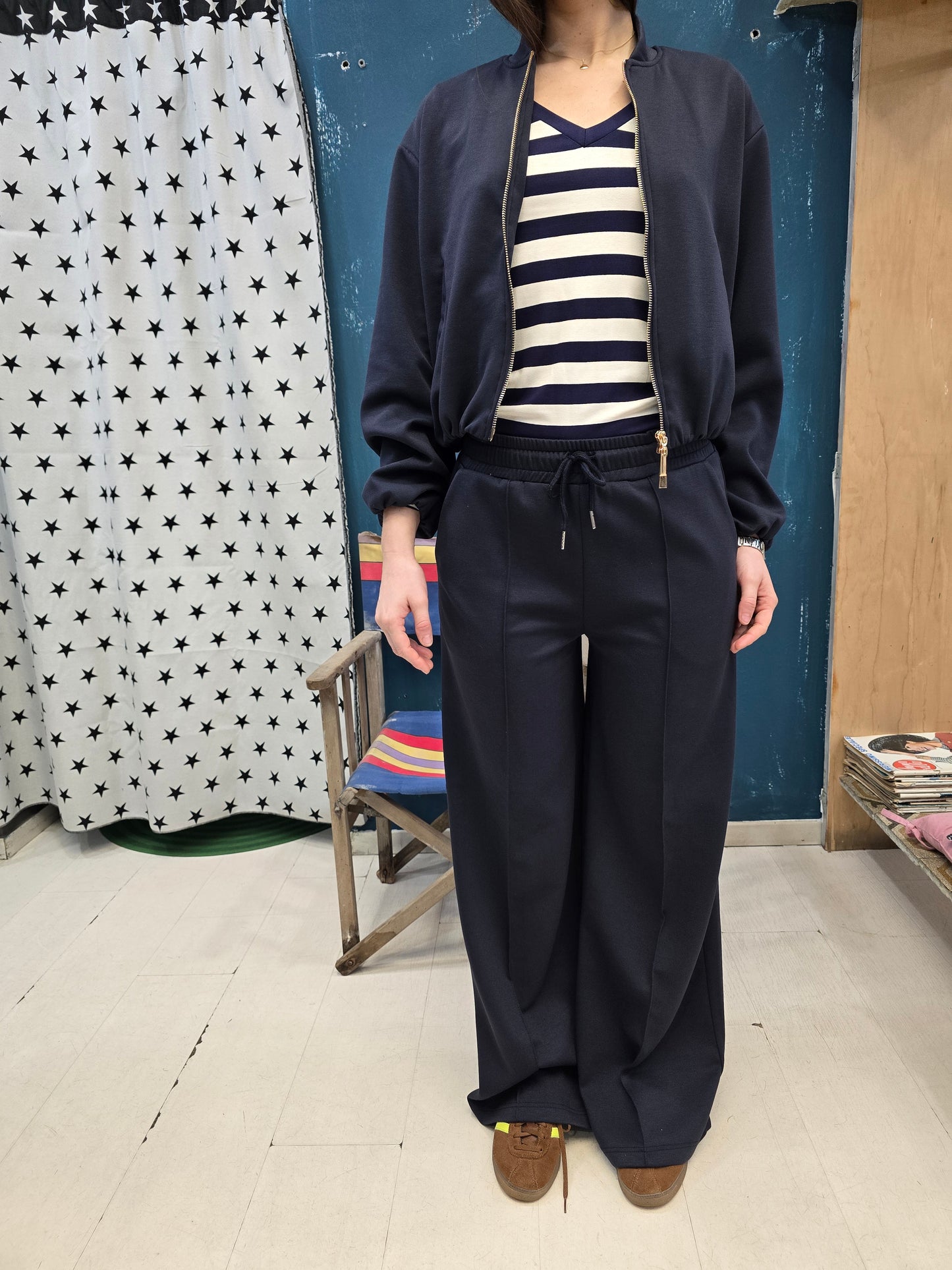 Completo Donna Bomber Pantapalazzo